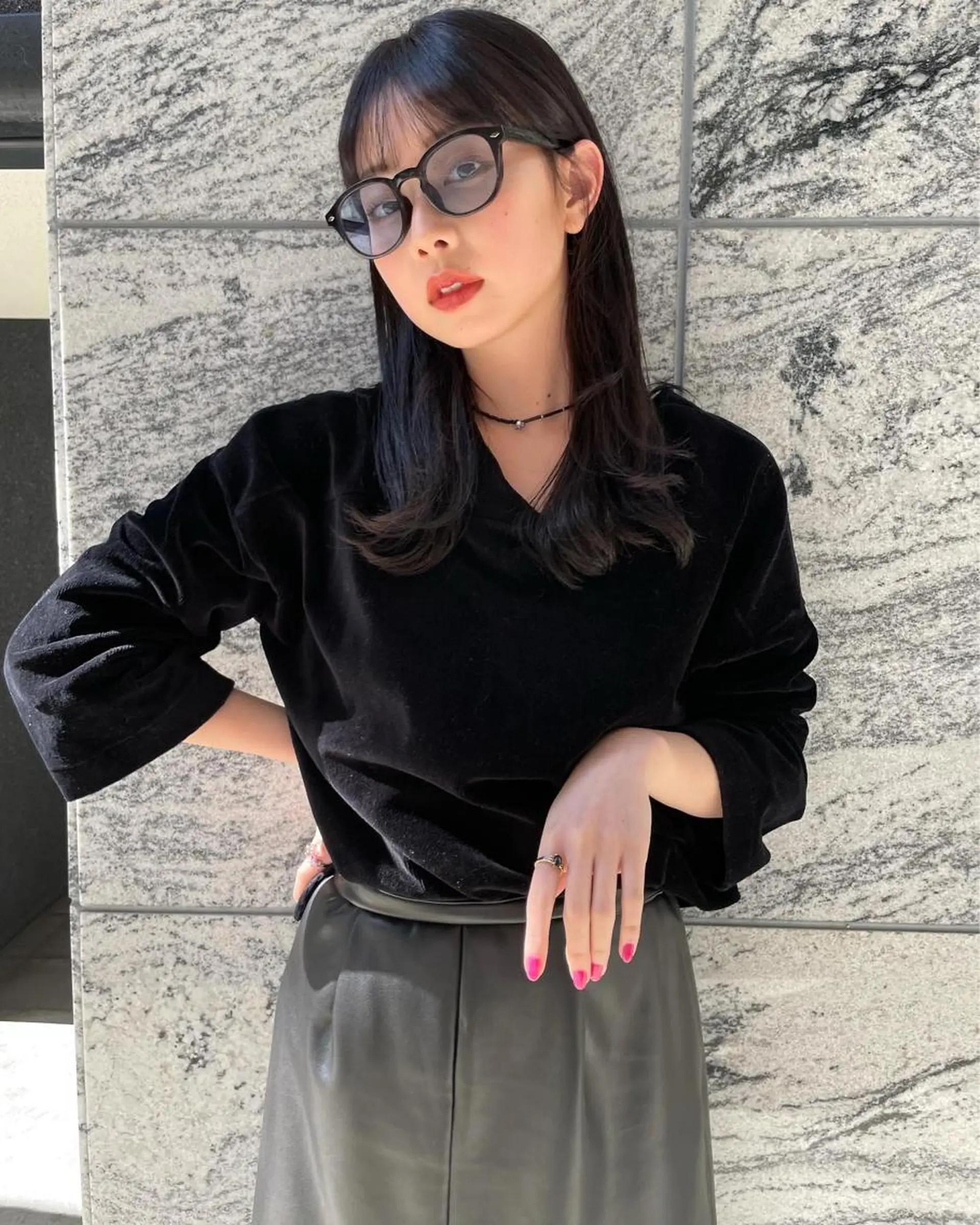 ミディアム カラー カット ヘアカラー suvvy hairsalonのヘアスタイル