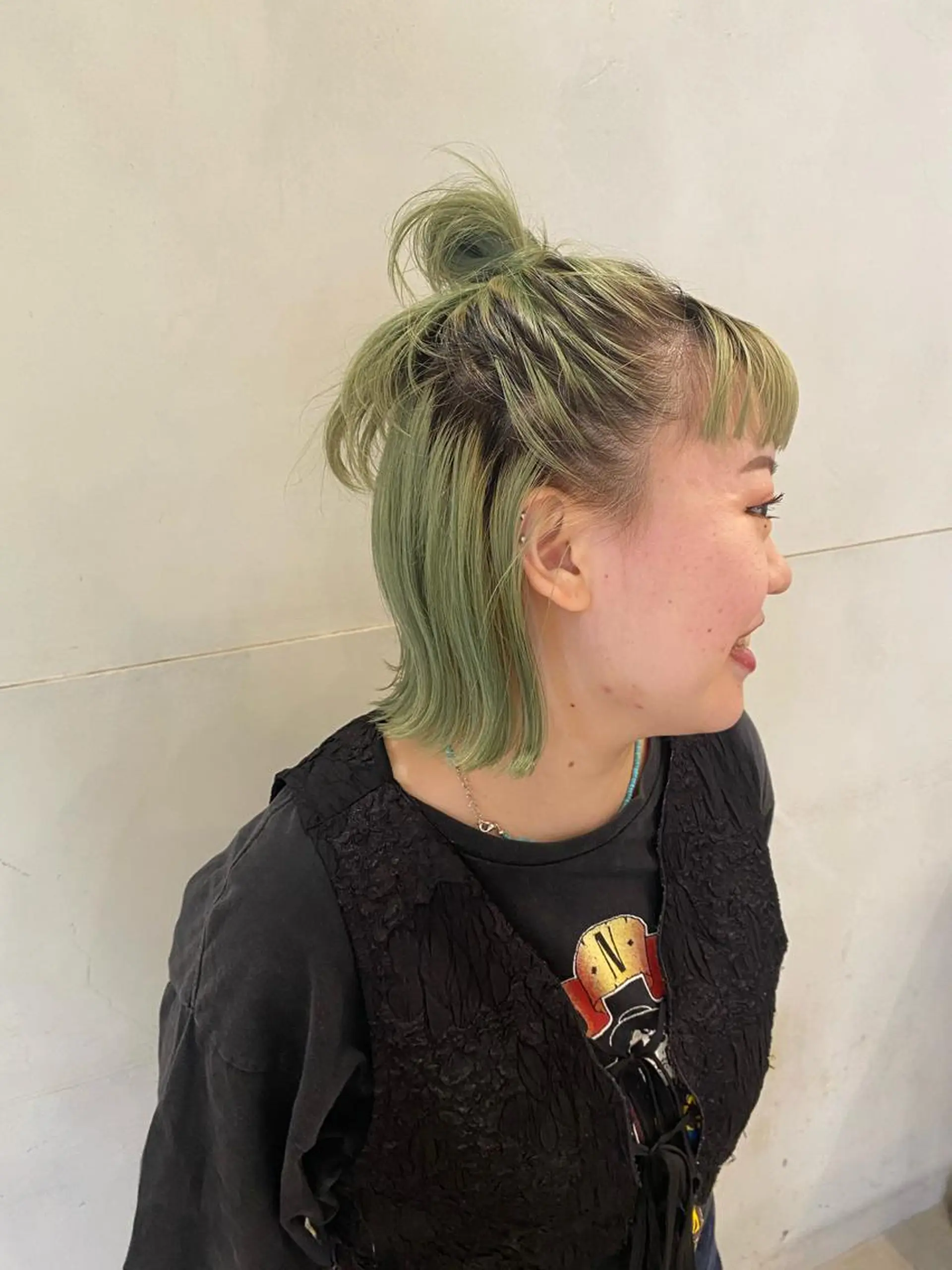 ミディアム カラー ヘアアレンジ 原 瑞希のヘアスタイル