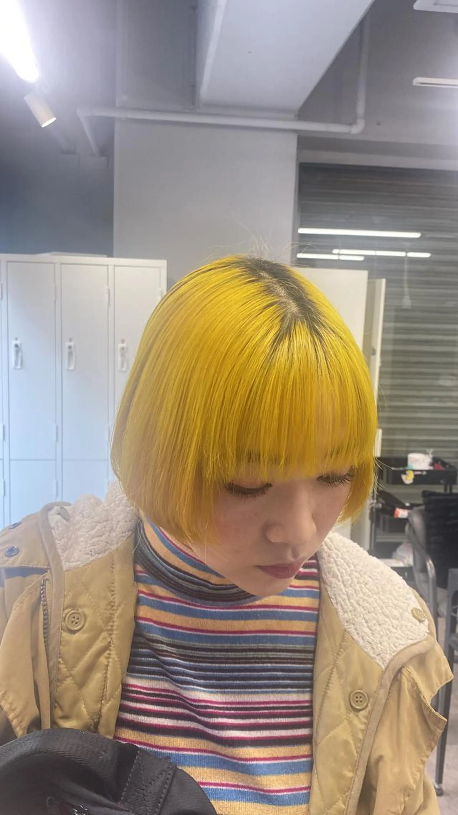 カラー ブリーチ イエローカラー ヘアカラー Seleneコウキ ブリーチ/ハイトーンのヘアスタイル