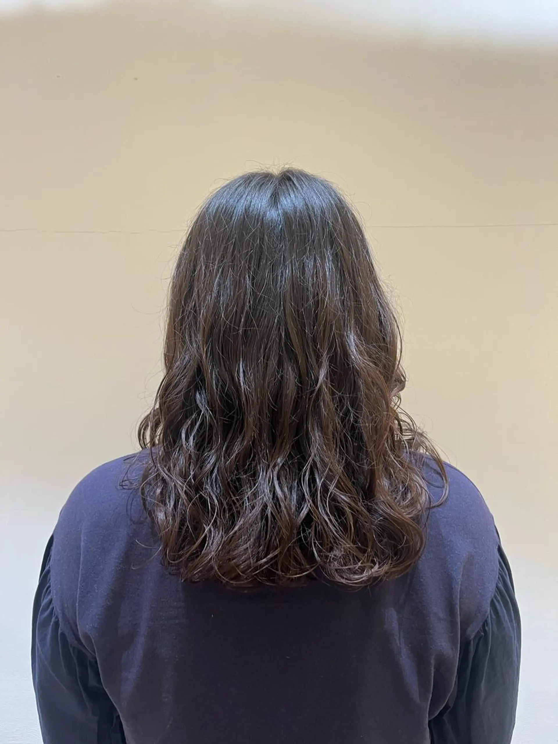 ミディアム パーマ メンズ 暖色カラー/似合わせ カット/名古屋/辻のヘアスタイル