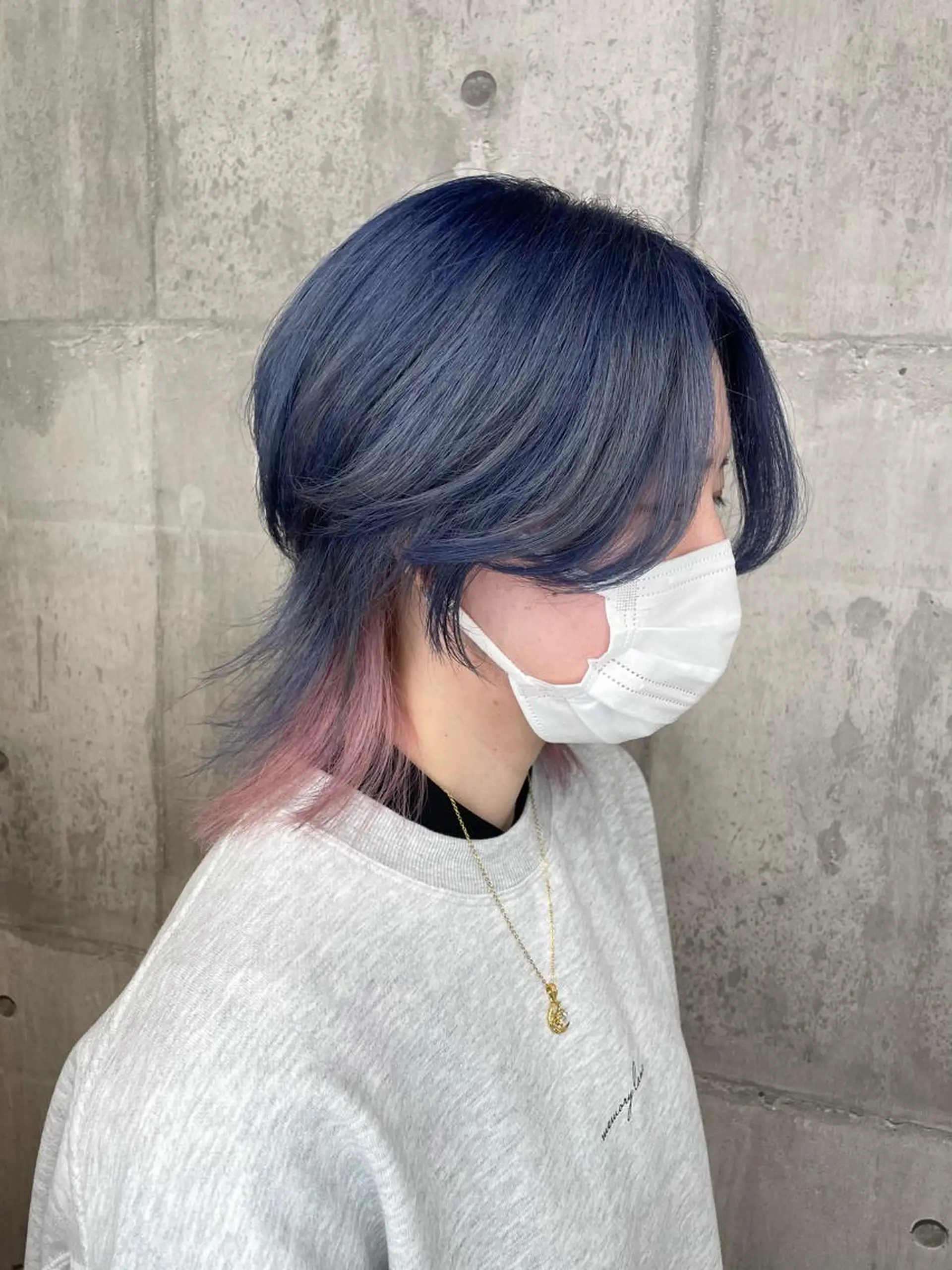 カラー ピンクカラー ヘアカラー _WHITE浜松店 もえかのヘアスタイル