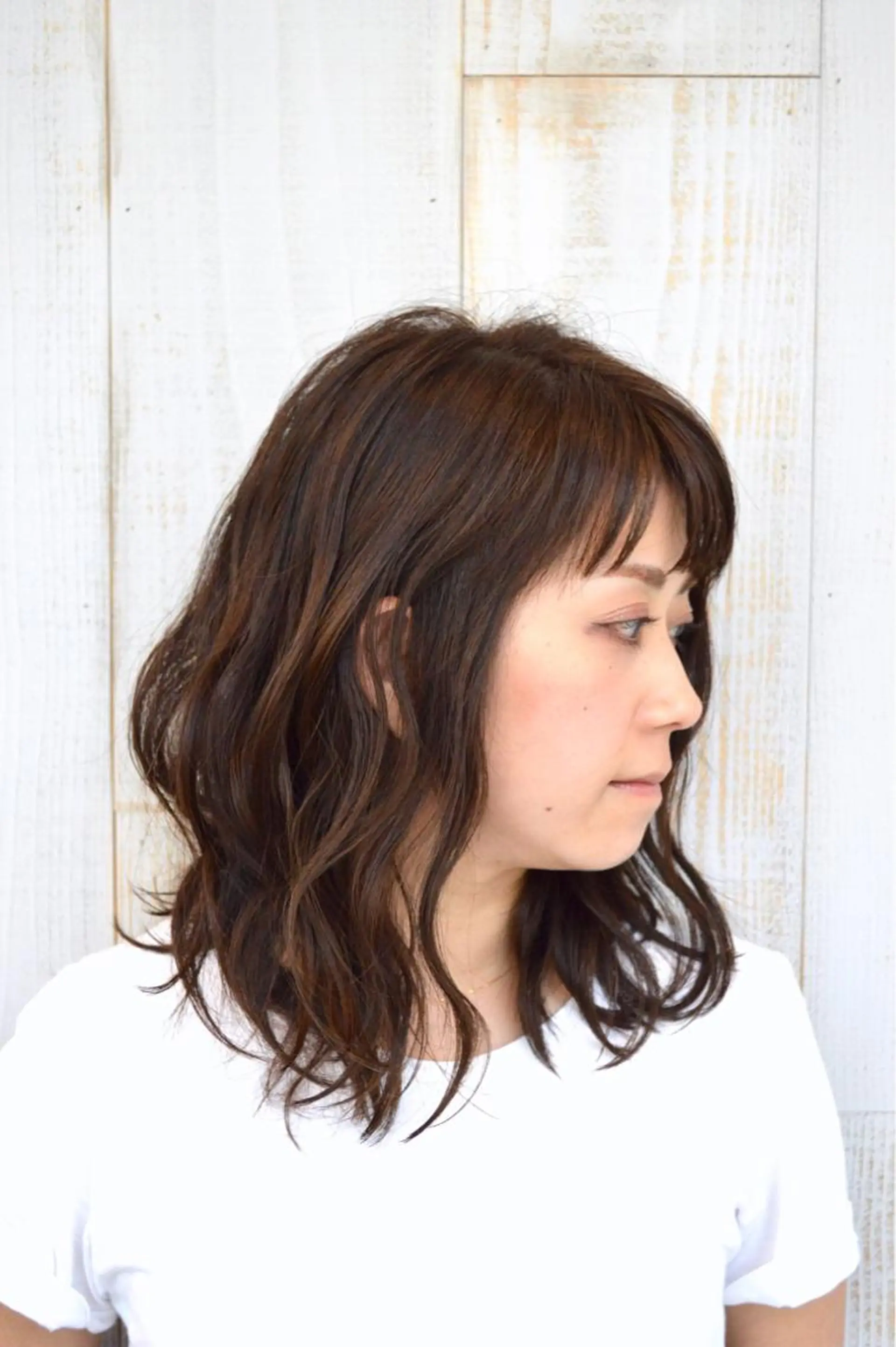 セミロング カラー hair resort terrasse所属・長尾 圭のヘアスタイル