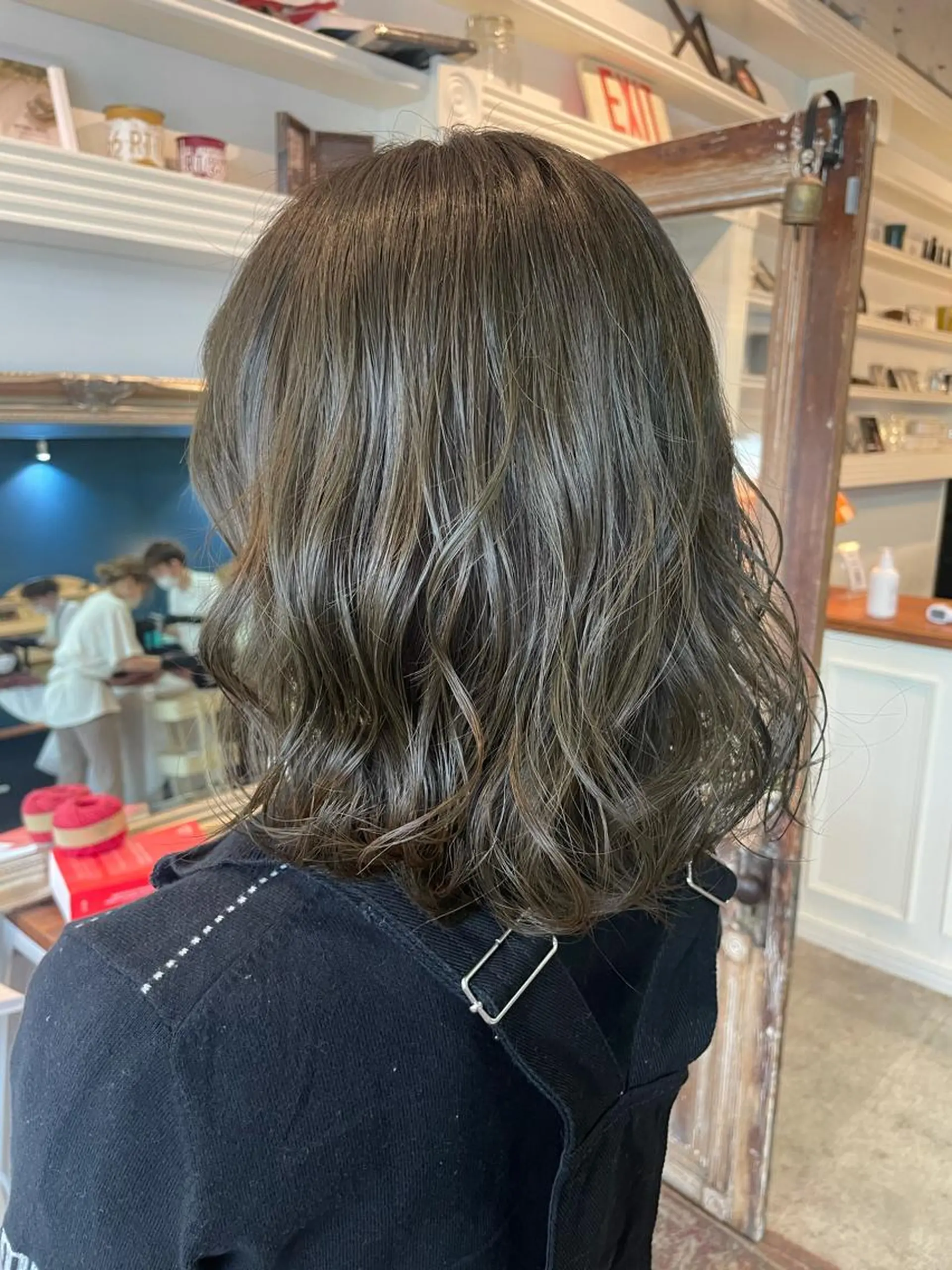 ミディアム カラー オリーブカラー 💐パーソナルカラー /市橋加菜💐のヘアスタイル