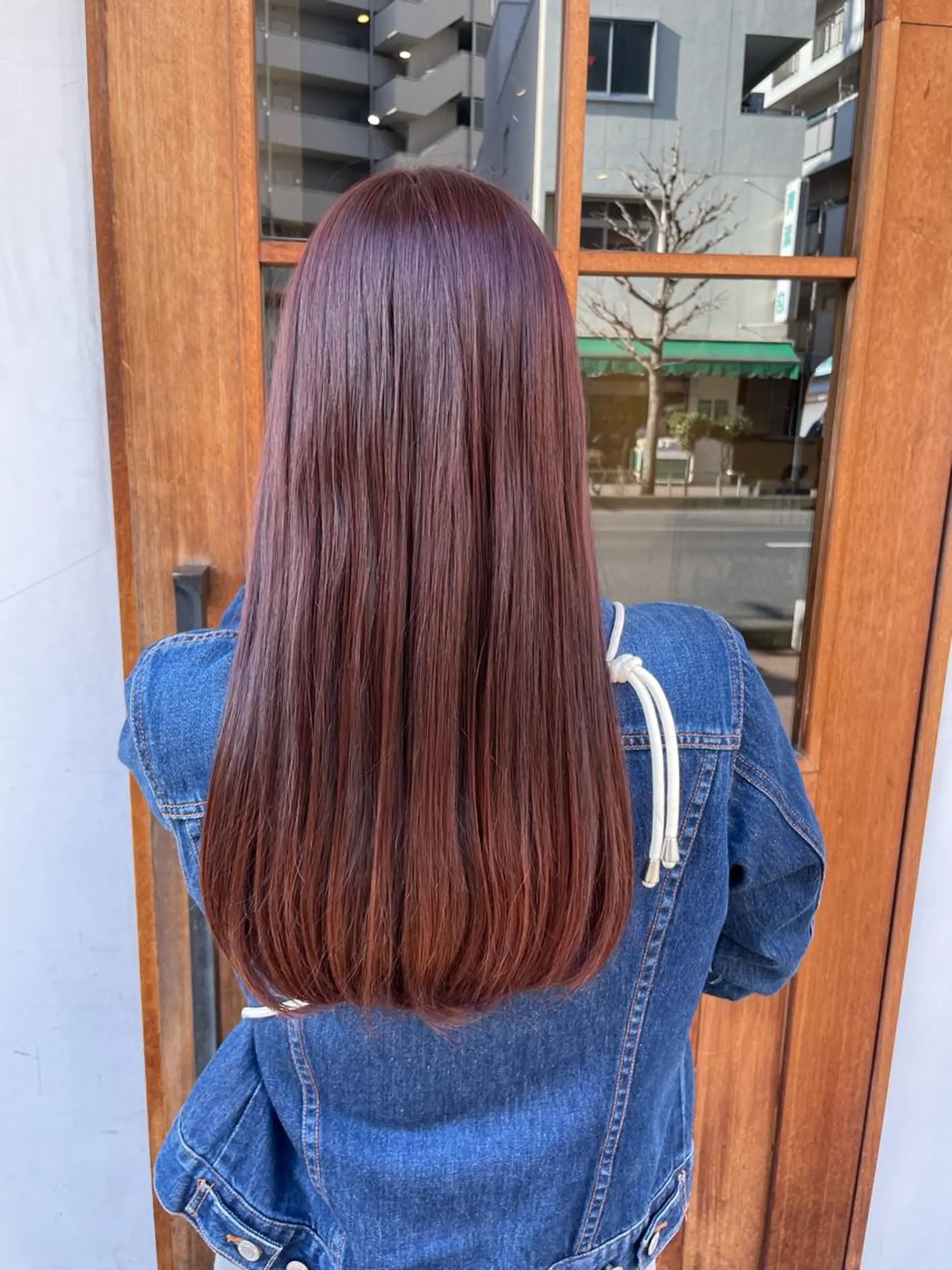ロング カラー ブラウンカラー ピンクカラー ピンクブラウン ヘアカラー トリートメント いまじゅく あおいのヘアスタイル