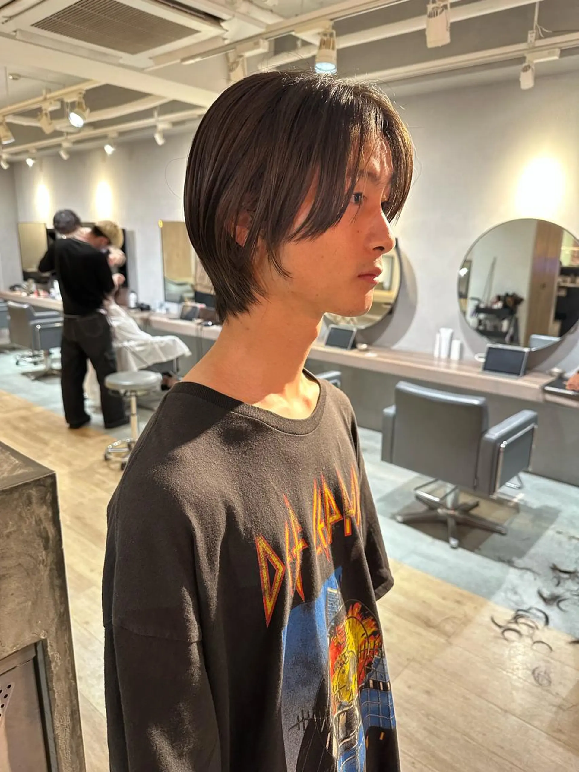 ショート メンズ カット ヘアカラー 美髪・シールエクステ ホソタニリョウコのヘアスタイル