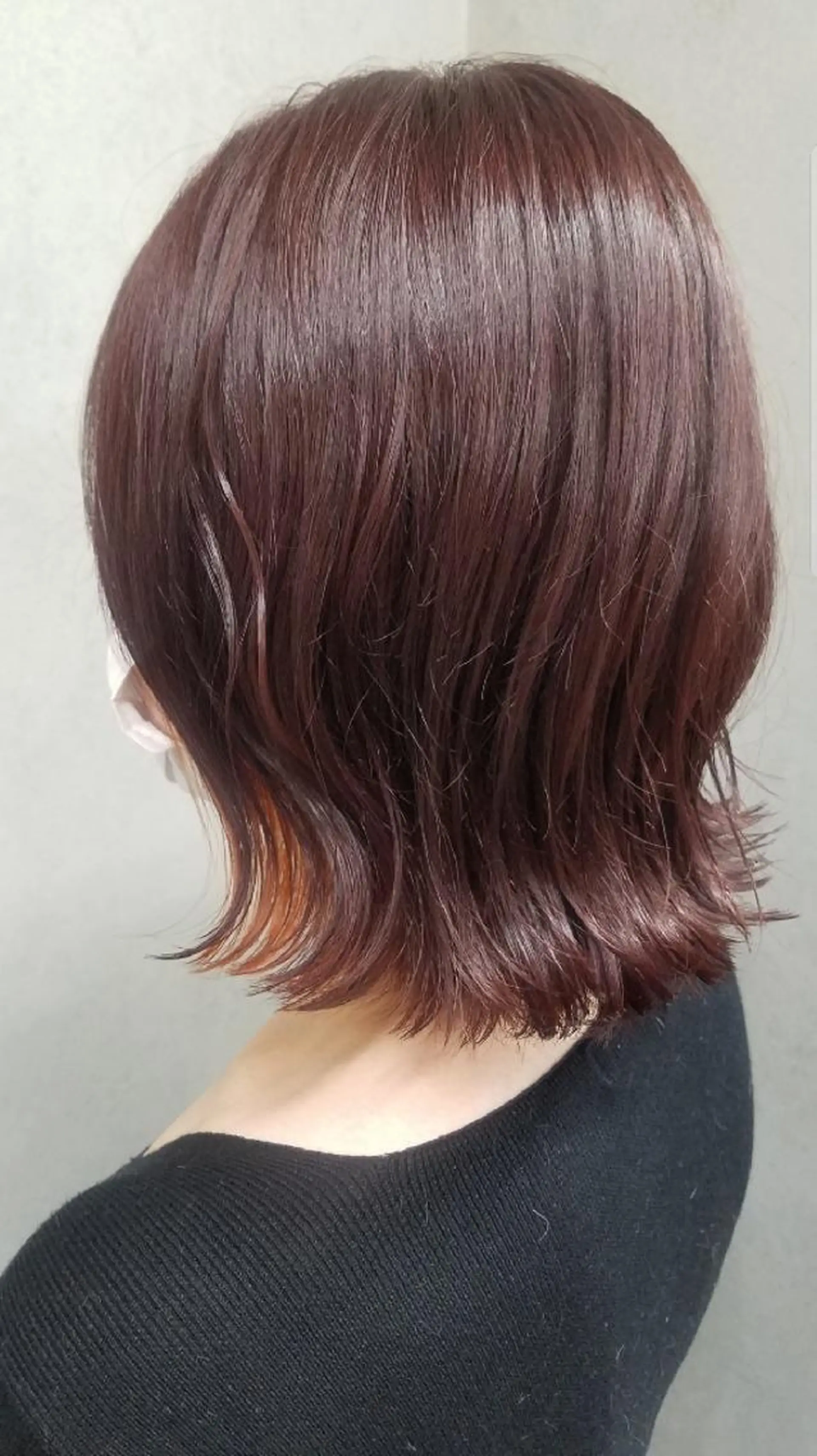 ミディアム カラー ブラウンカラー ピンクカラー ピンクブラウン カット ヘアカラー トリートメント レイヤー/ショート /山田譲治✂️のヘアスタイル