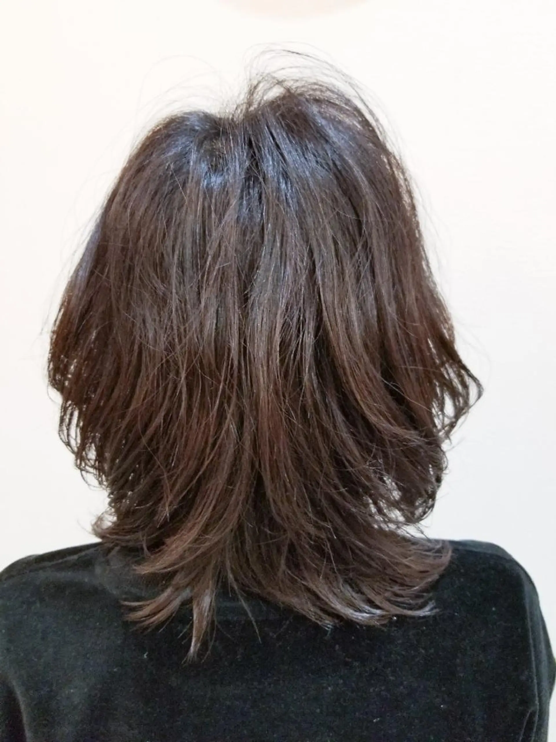 ミディアム パーマ ケアブリーチ、 髪質改善 福士直矢のヘアスタイル