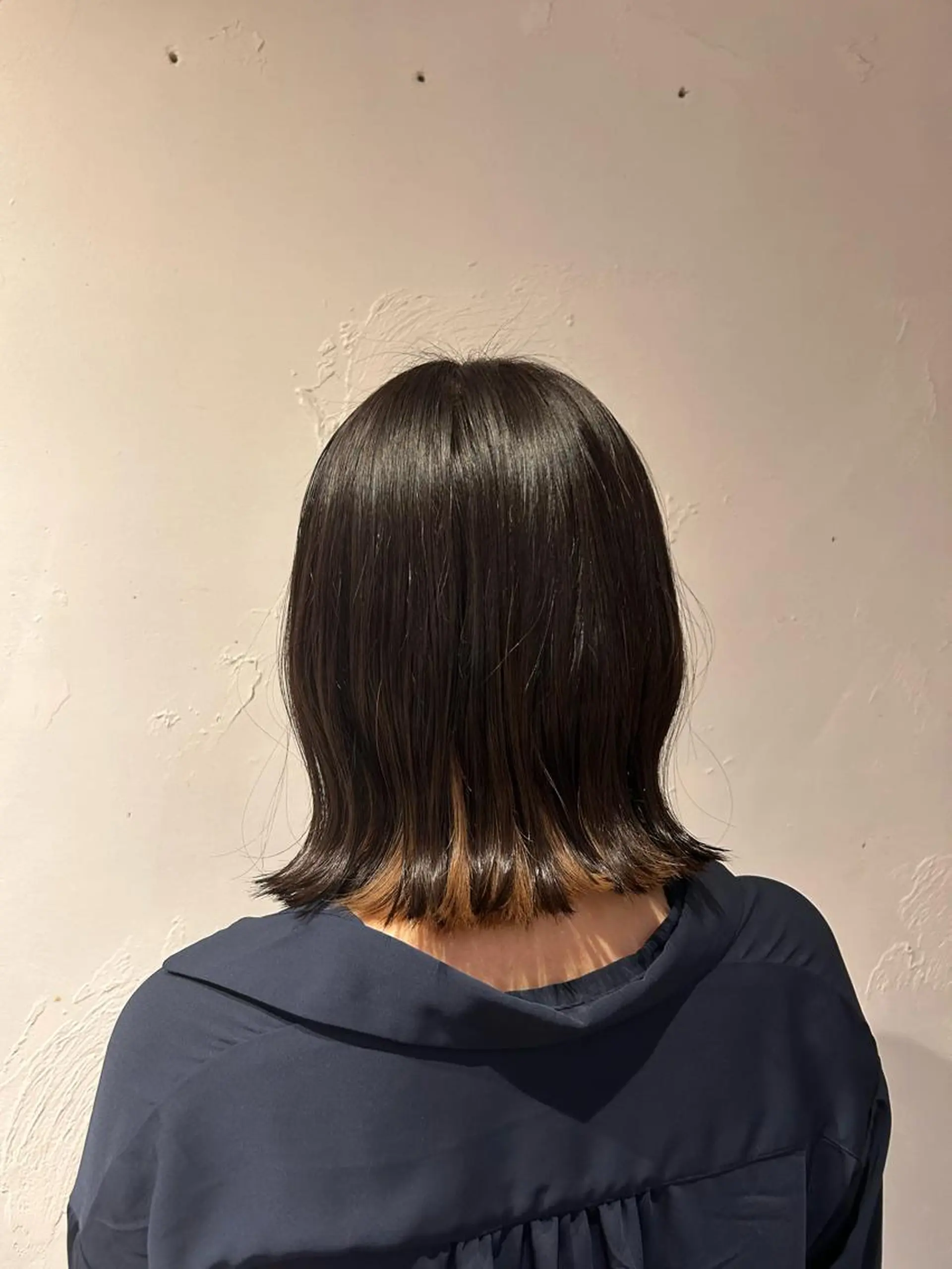 ミディアム カラー ベージュカラー ミルクティーベージュ Lilly所属・成田 智彩のヘアスタイル