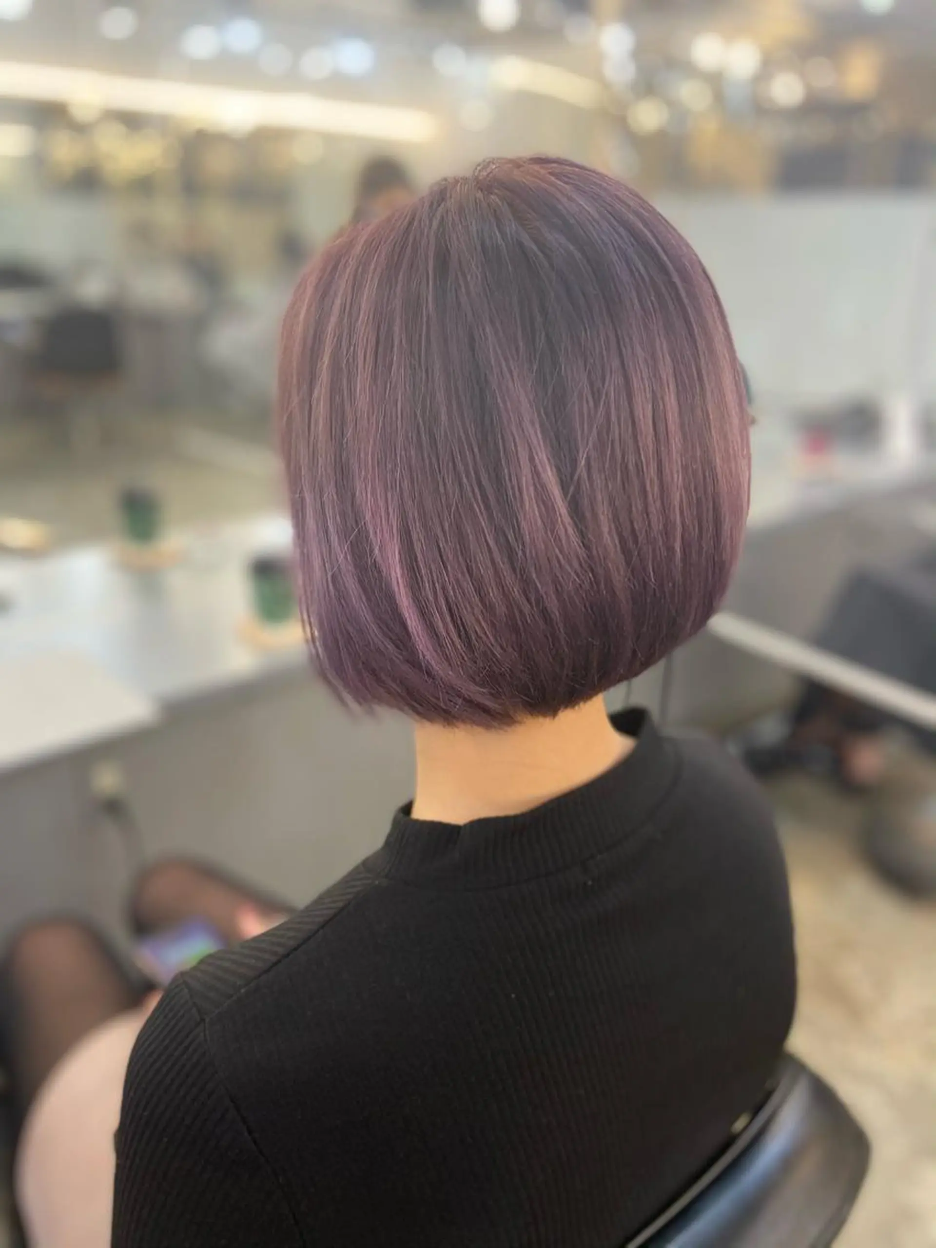 ショート カラー ラベンダーカラー シルバー バイオレットカラー La Bonheur hair etoile所属・SAITO YUTAのヘアスタイル