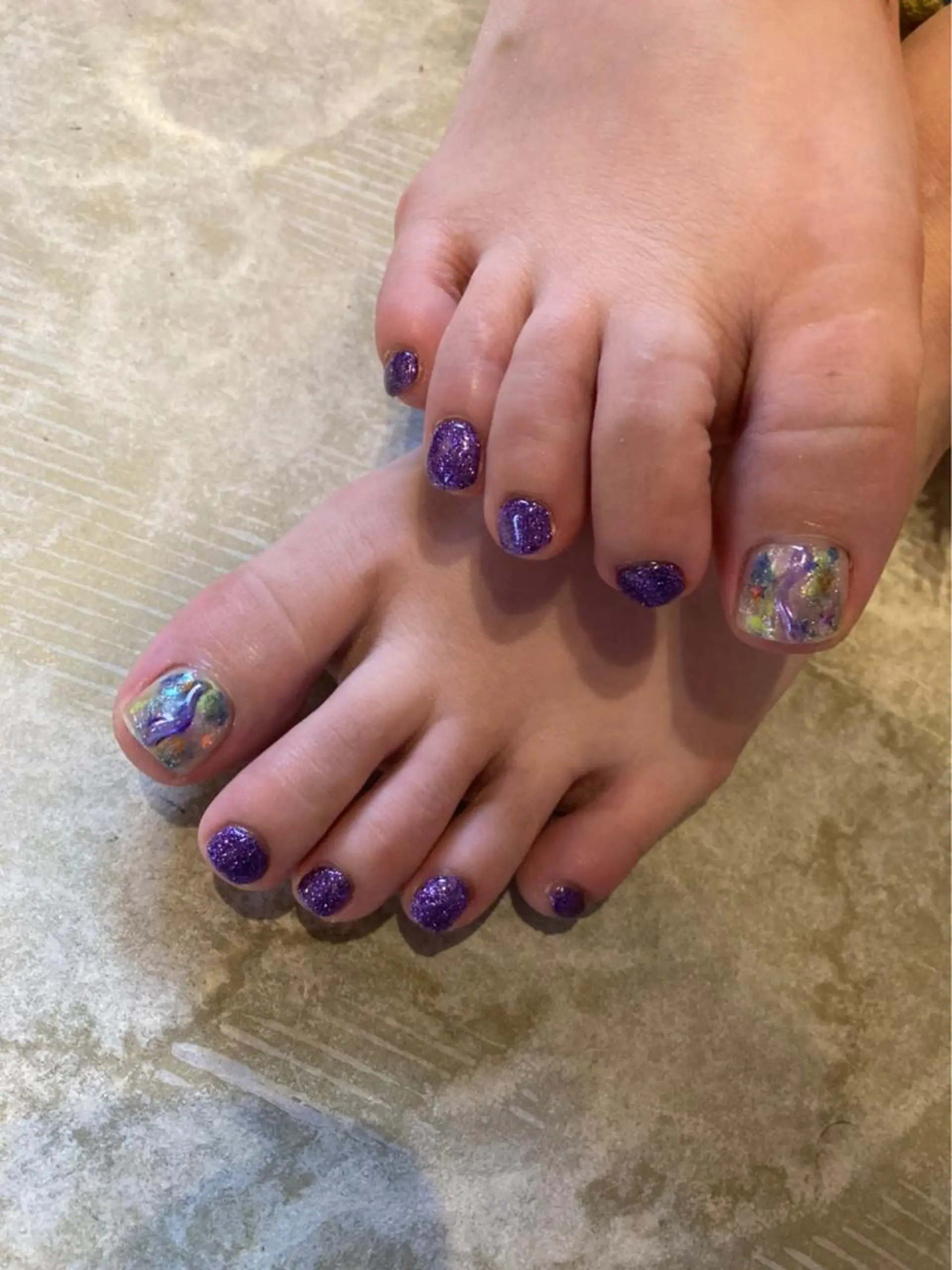 ネイル フットネイル kirakira omemeのネイルデザイン