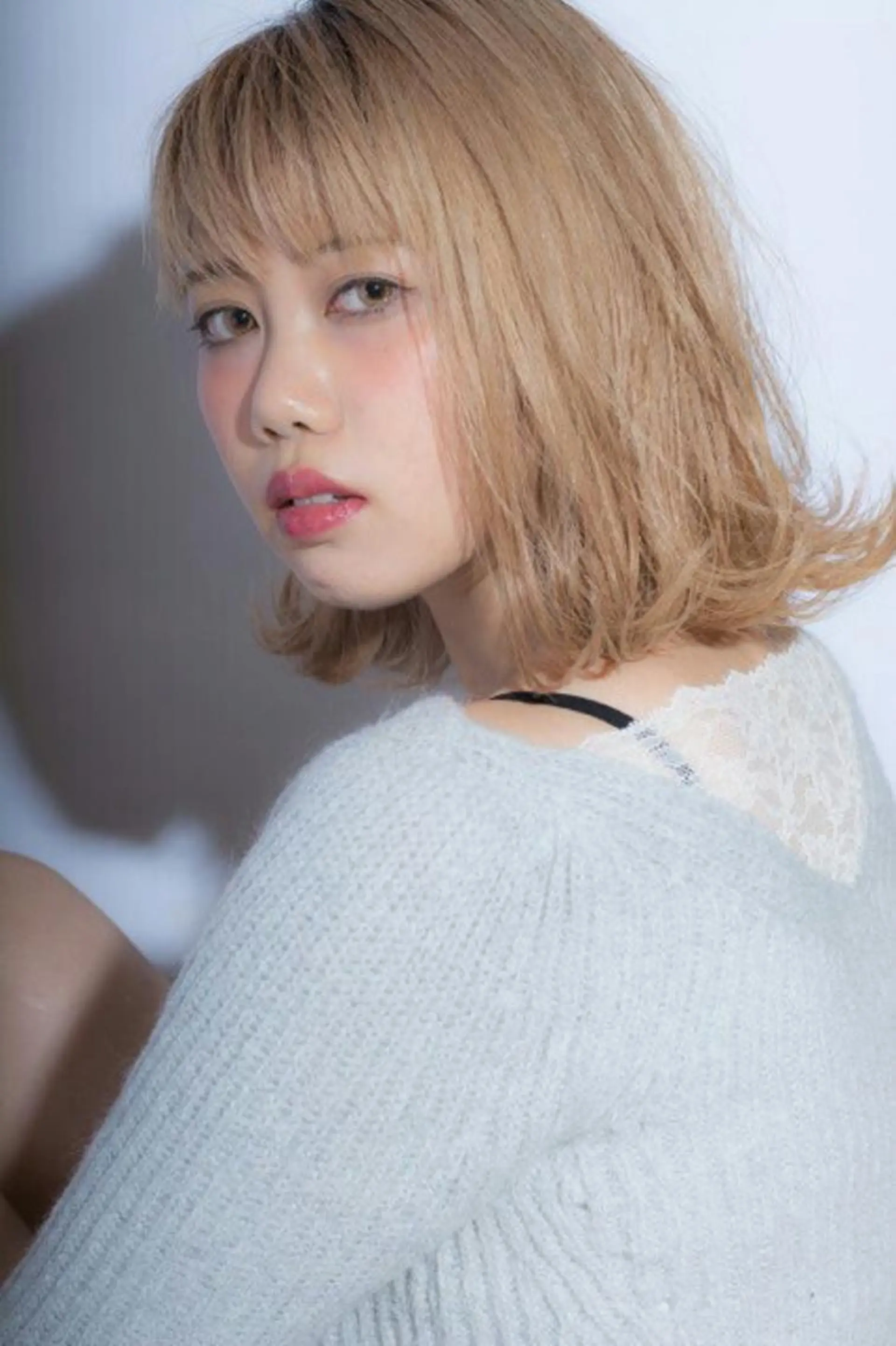 ミディアム ハイライト 寺島 伸のヘアスタイル