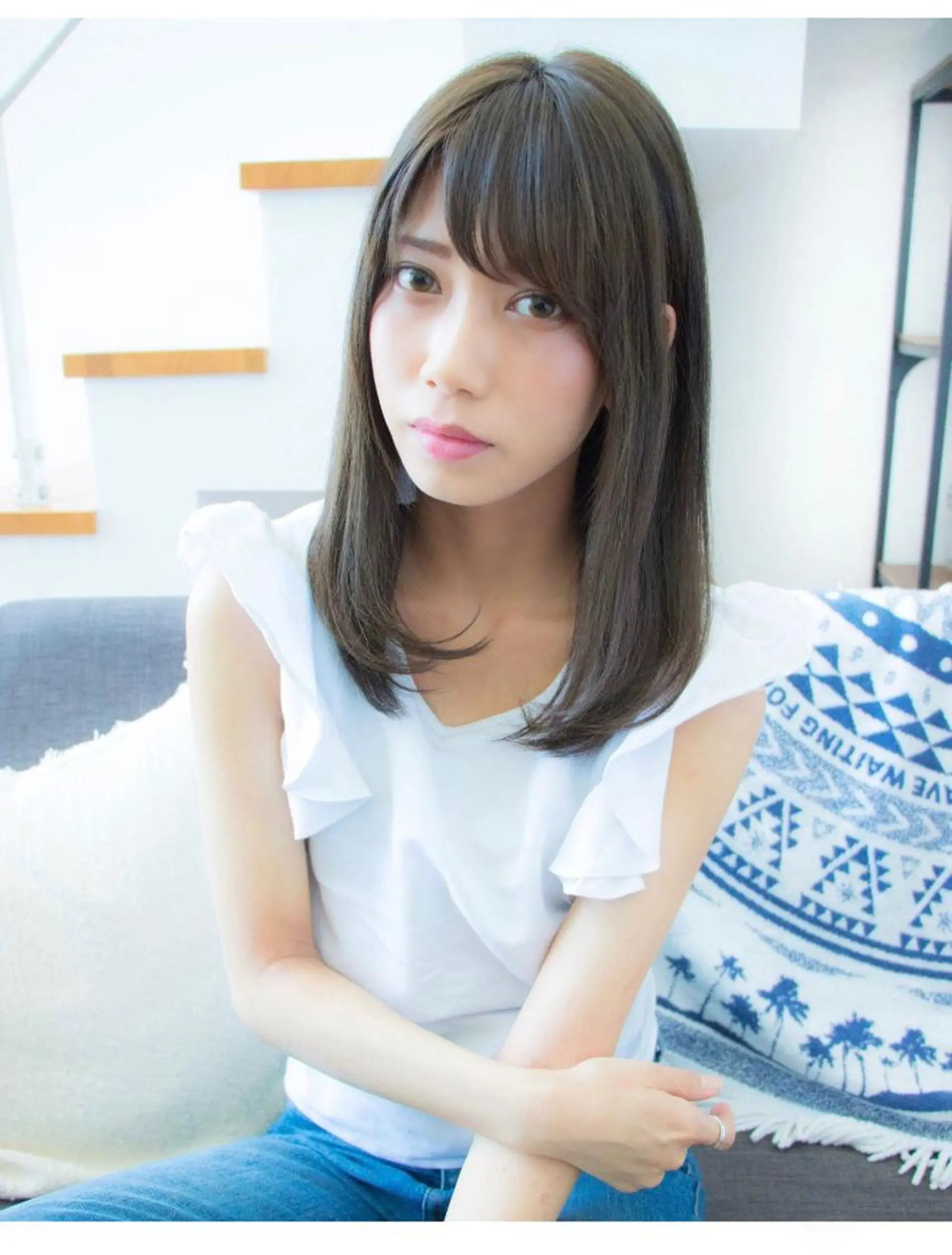 ミディアム カット ヘアカラー トリートメント 代表山口ひな 髪質改善のプロのヘアスタイル