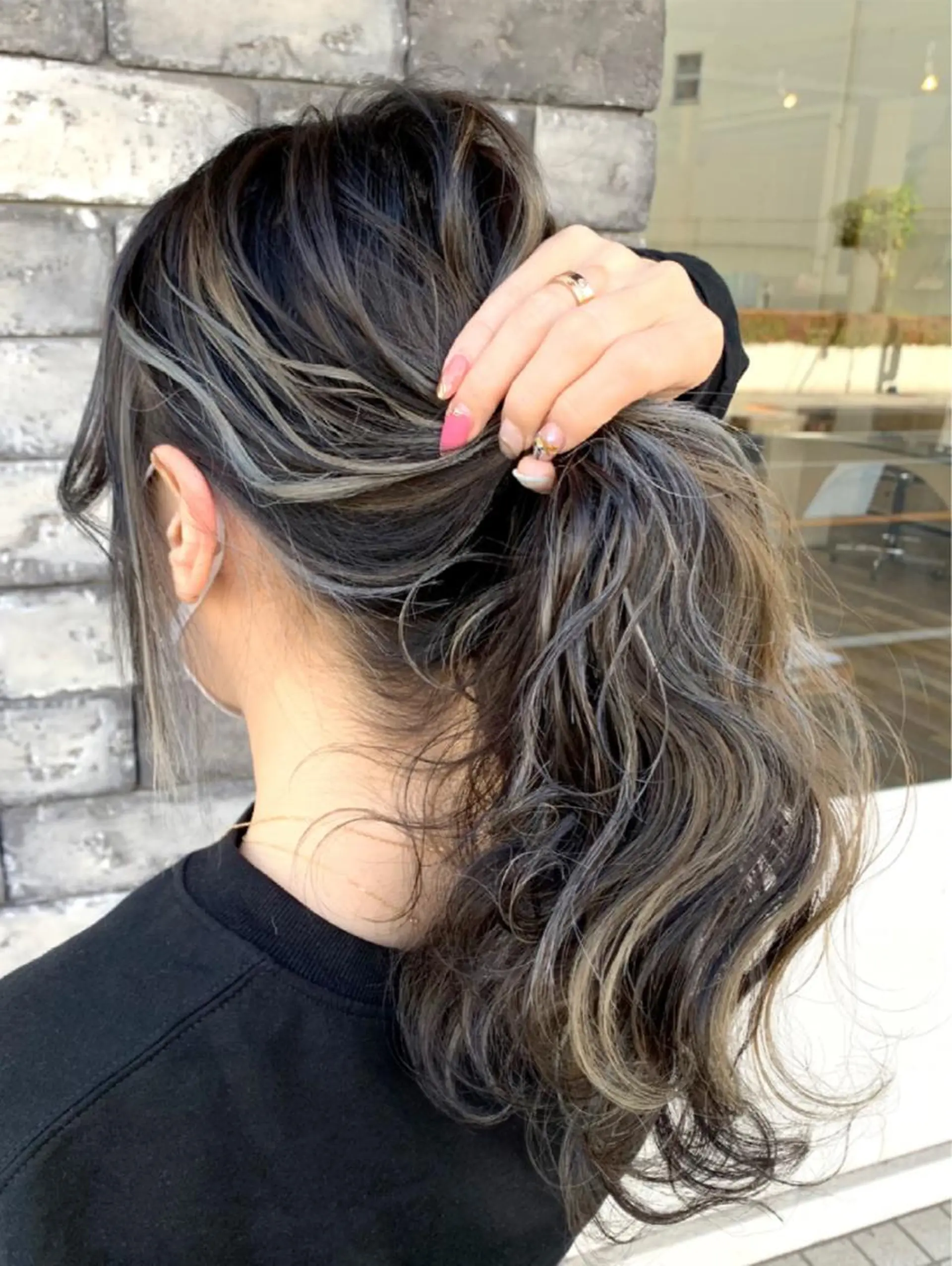 セミロング 3Dハイライト ハイライト ヘアカラー トリートメント ヘアセット ❤️千葉県代表❤️ 店長❤️柿本翔一朗のヘアスタイル