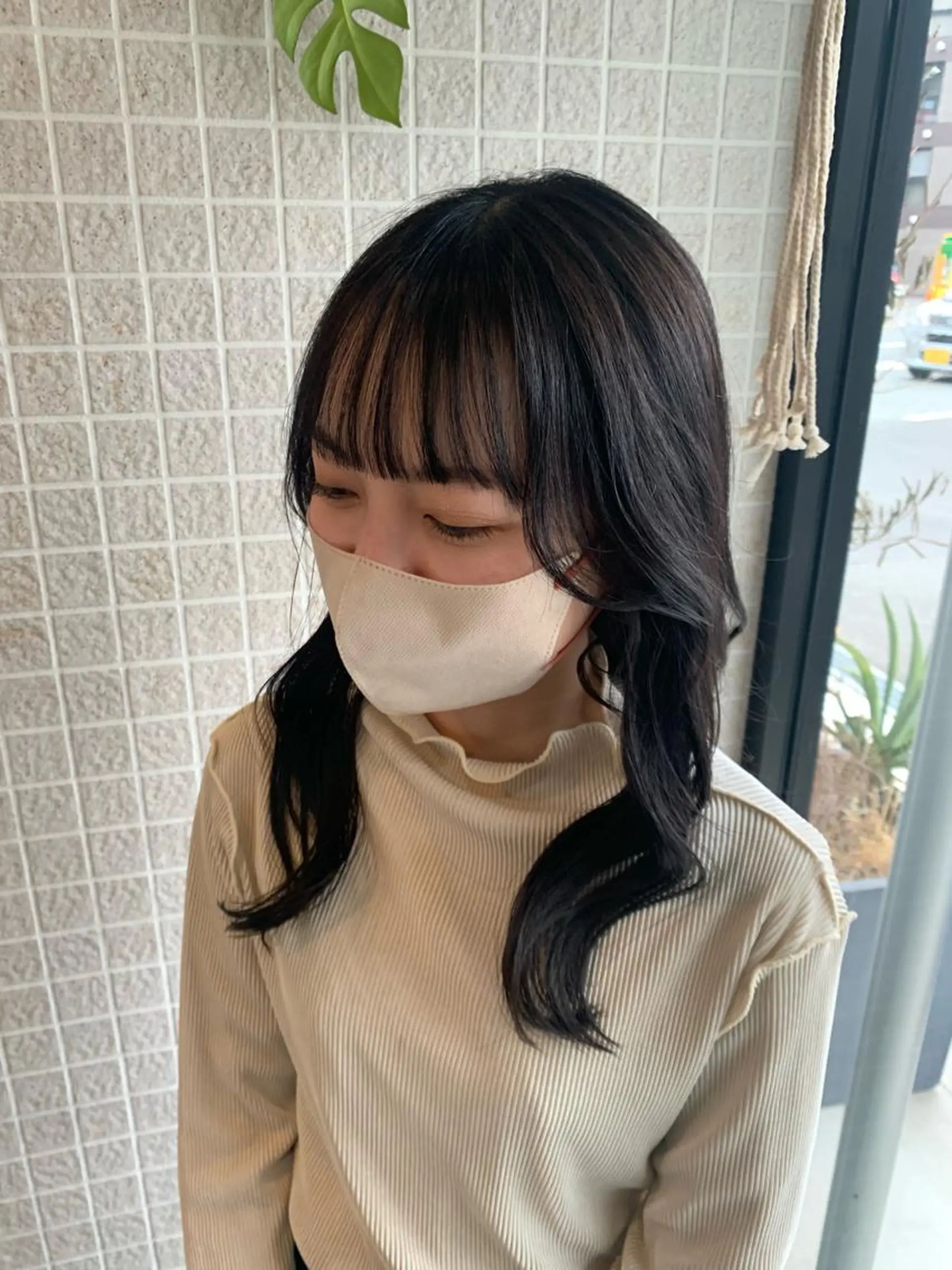 セミロング ヘアカラー FERIA 池田 比嘉あゆ美のヘアスタイル