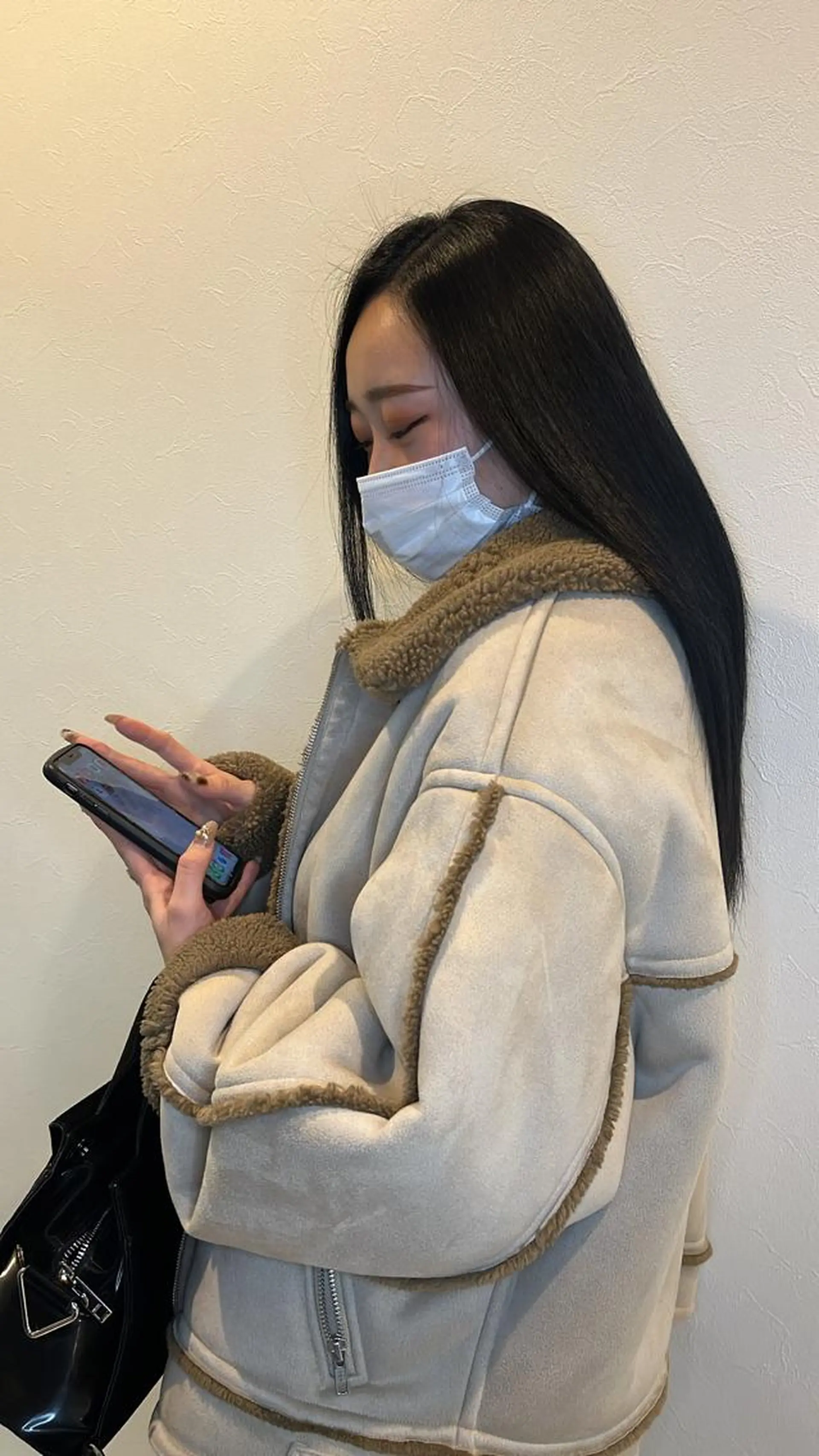 ロング カラー 黒髪 ブルーカラー ブルーブラック 透明感カラー ヘアカラー NANOHA なのはのヘアスタイル