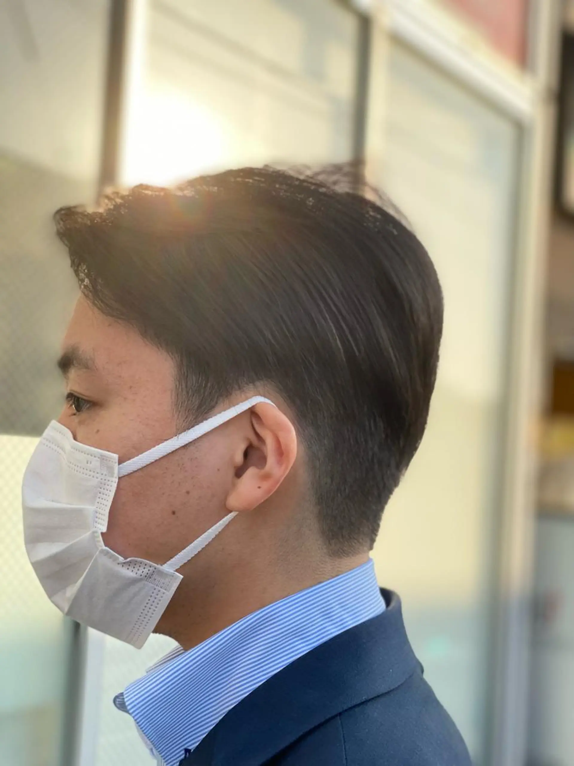 ミディアム メンズ ビジネス カット パーマ plants hair salon by GEORGE所属・元住吉プランツヘアー ☘️丸山☘️のヘアスタイル