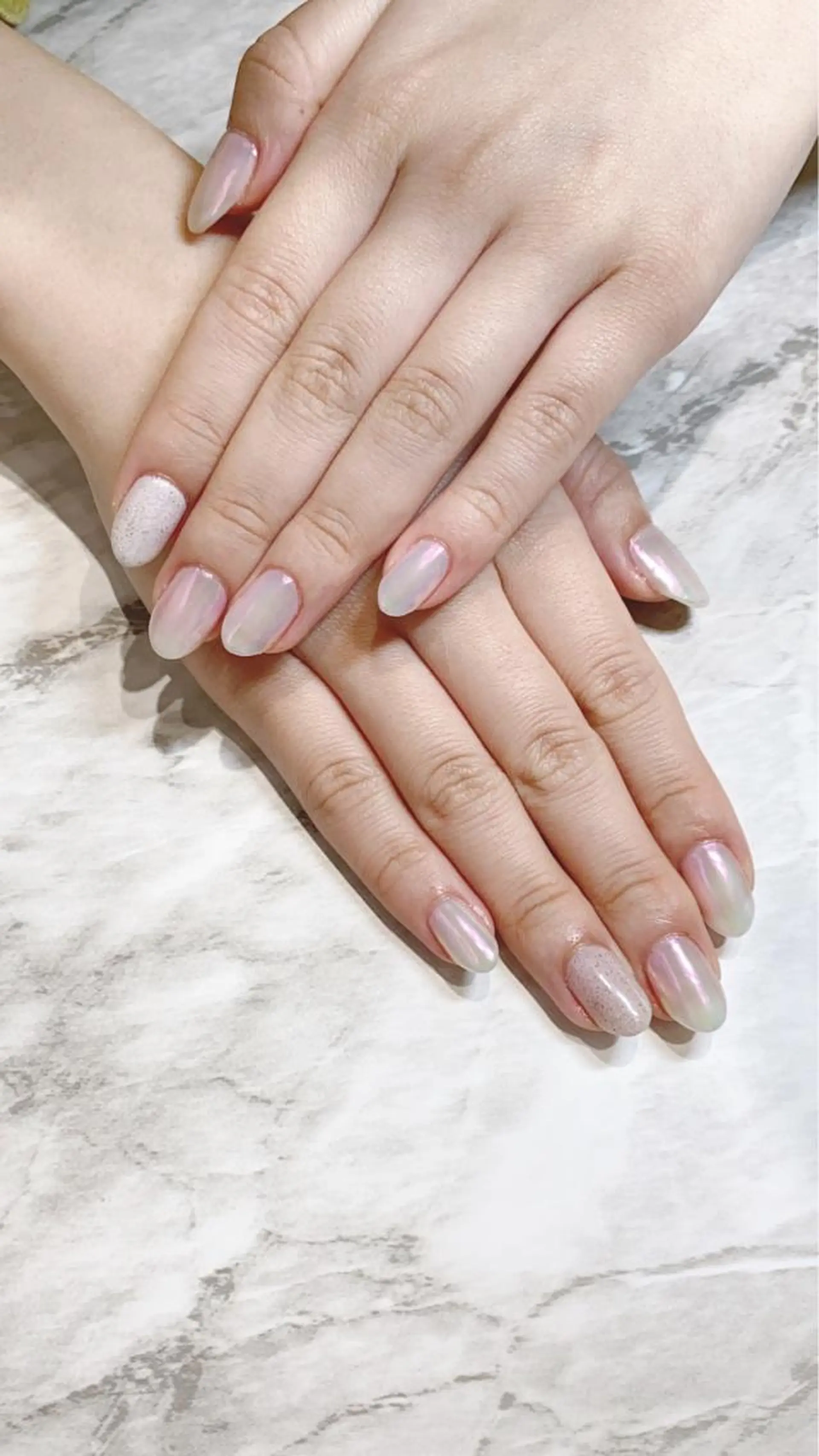 ネイル ミラーネイル ハンドネイル フットネイル ハンドケア nail salon  AlgeTy所属・✴︎:.｡. MAKI.｡.:✴︎のネイルデザイン