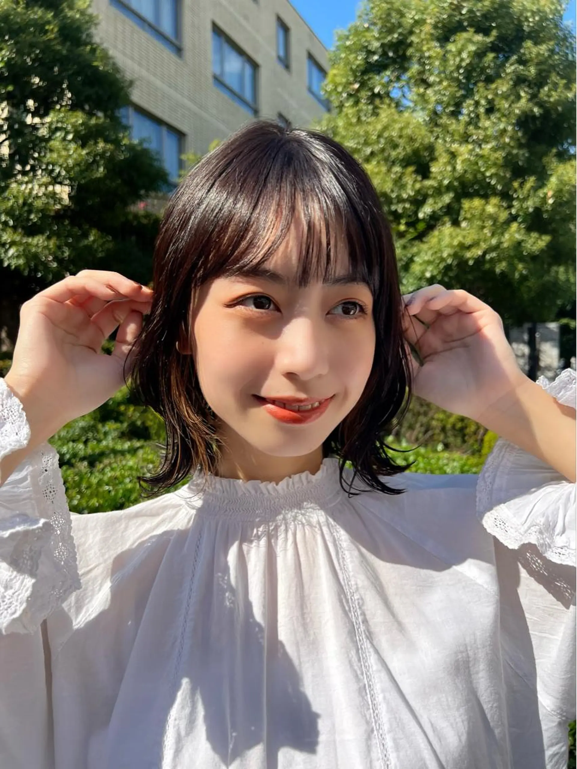 ショート カラー ボブ 🎧パーソナルケア/ 透明感カラー/ミユのヘアスタイル