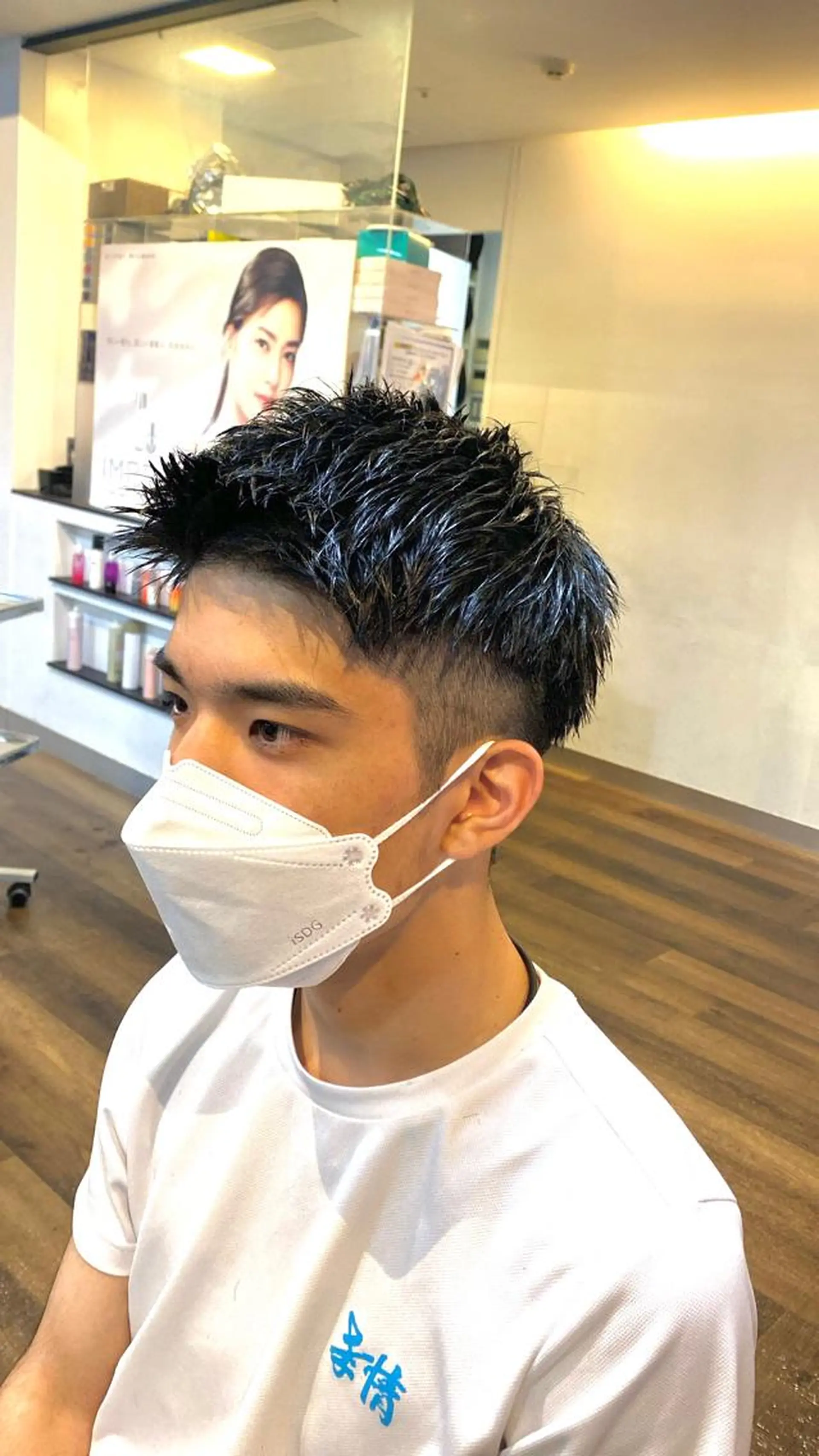 ショート メンズ アップバング ショートヘア カット STYLE所属・山本 勝巳のヘアスタイル