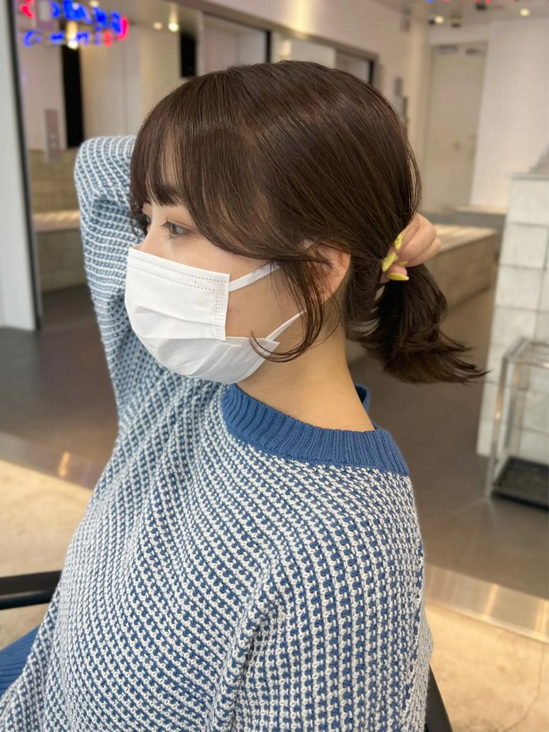 ミディアム カラー ヘアアレンジ 顔周りカット レイヤーカット指名 No.1💖マユカのヘアスタイル