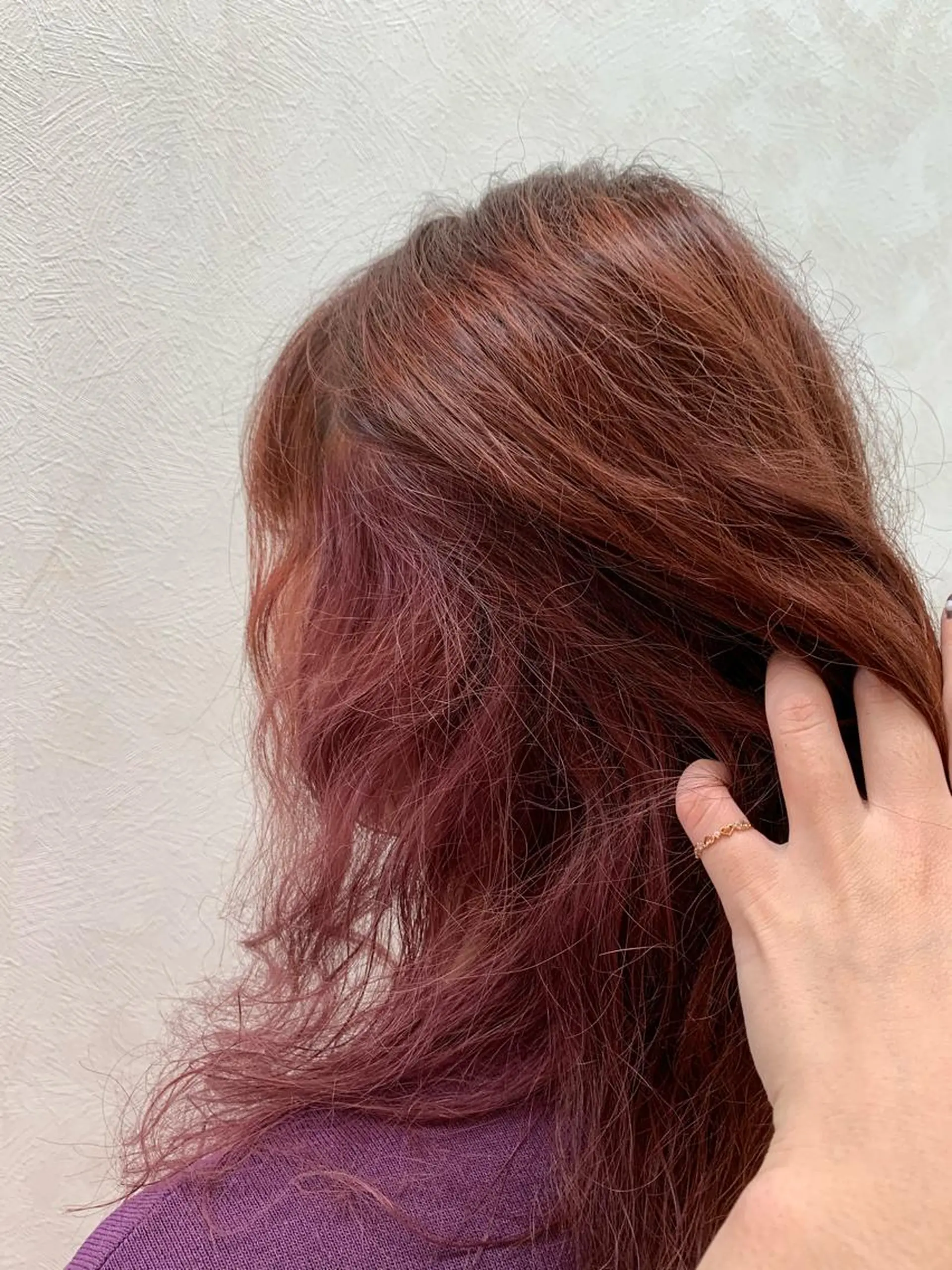 セミロング カラー カット ヘアカラー トリートメント 加藤（旧姓　今竹） 遥花のヘアスタイル