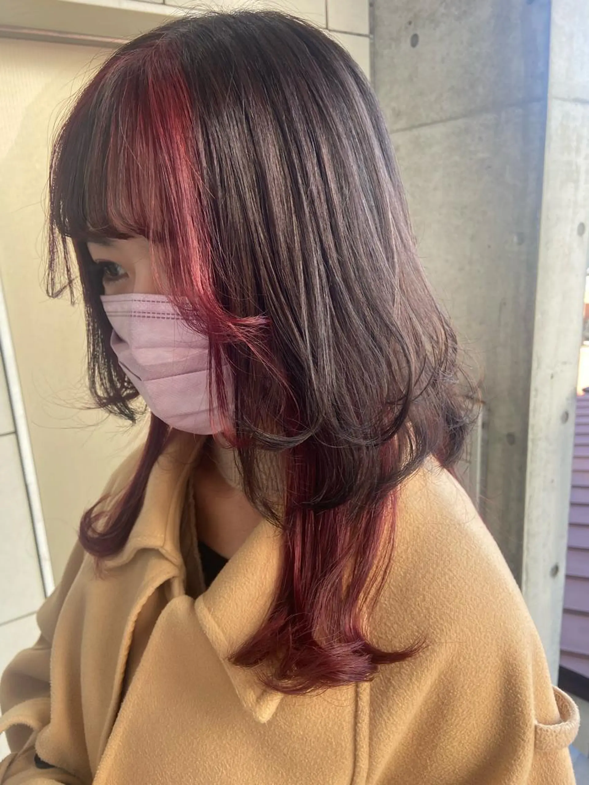 セミロング カラー カット ヘアカラー トリートメント 🧸プルエクステ❤︎ ネイルKAO🧸のヘアスタイル