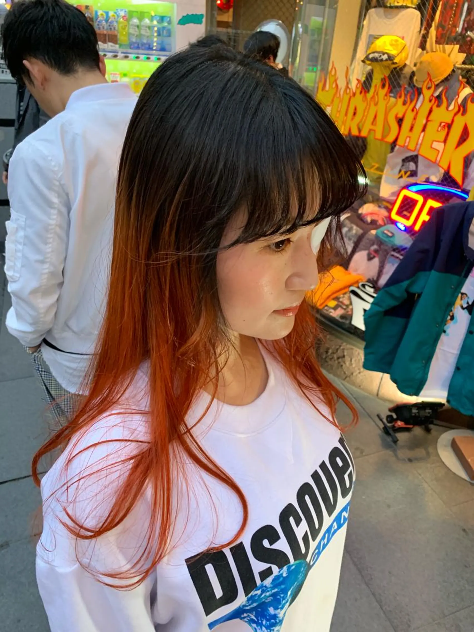 セミロング カラー ピンクベージュ/新潟 万代/高橋桃葉🍑のヘアスタイル