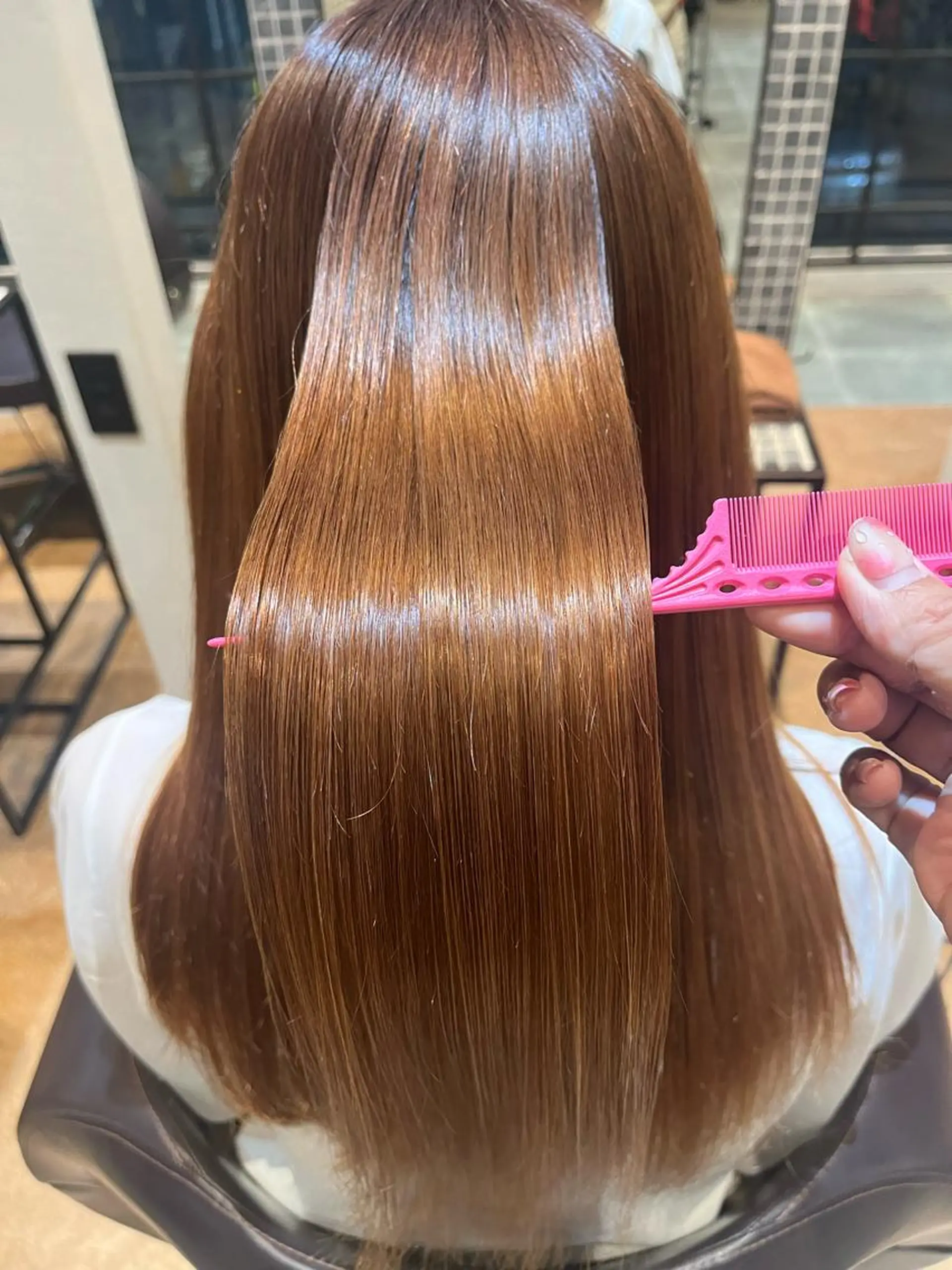 セミロング カット ヘアカラー トリートメント 【Hwyl】ヒュイル八王子【髪質改善】所属・✨髪質改善✨艶髪✨ MARIのヘアスタイル
