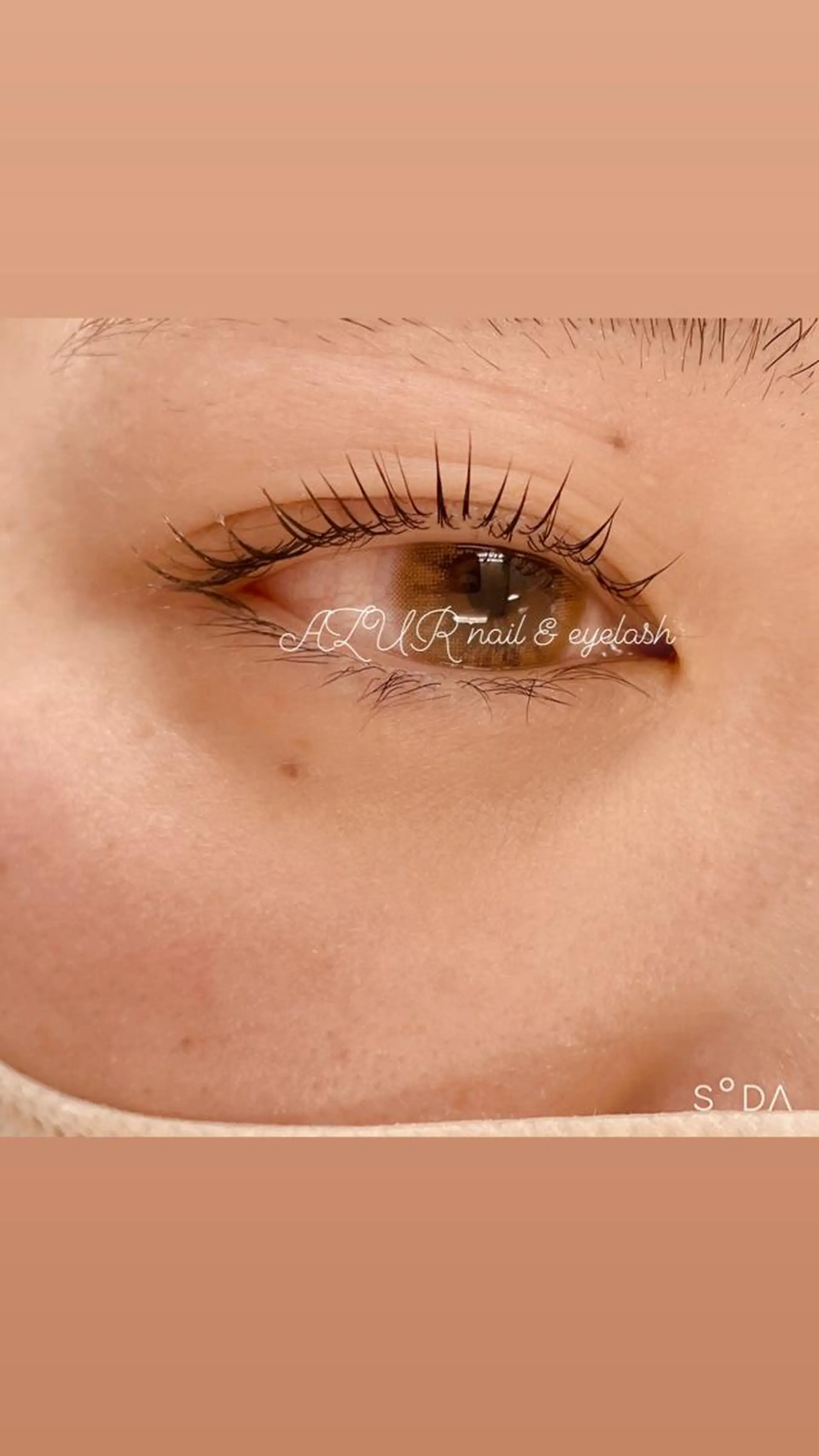 マツエク・マツパ パリジェンヌラッシュリフト AZUR N&eyelashのネイルデザイン