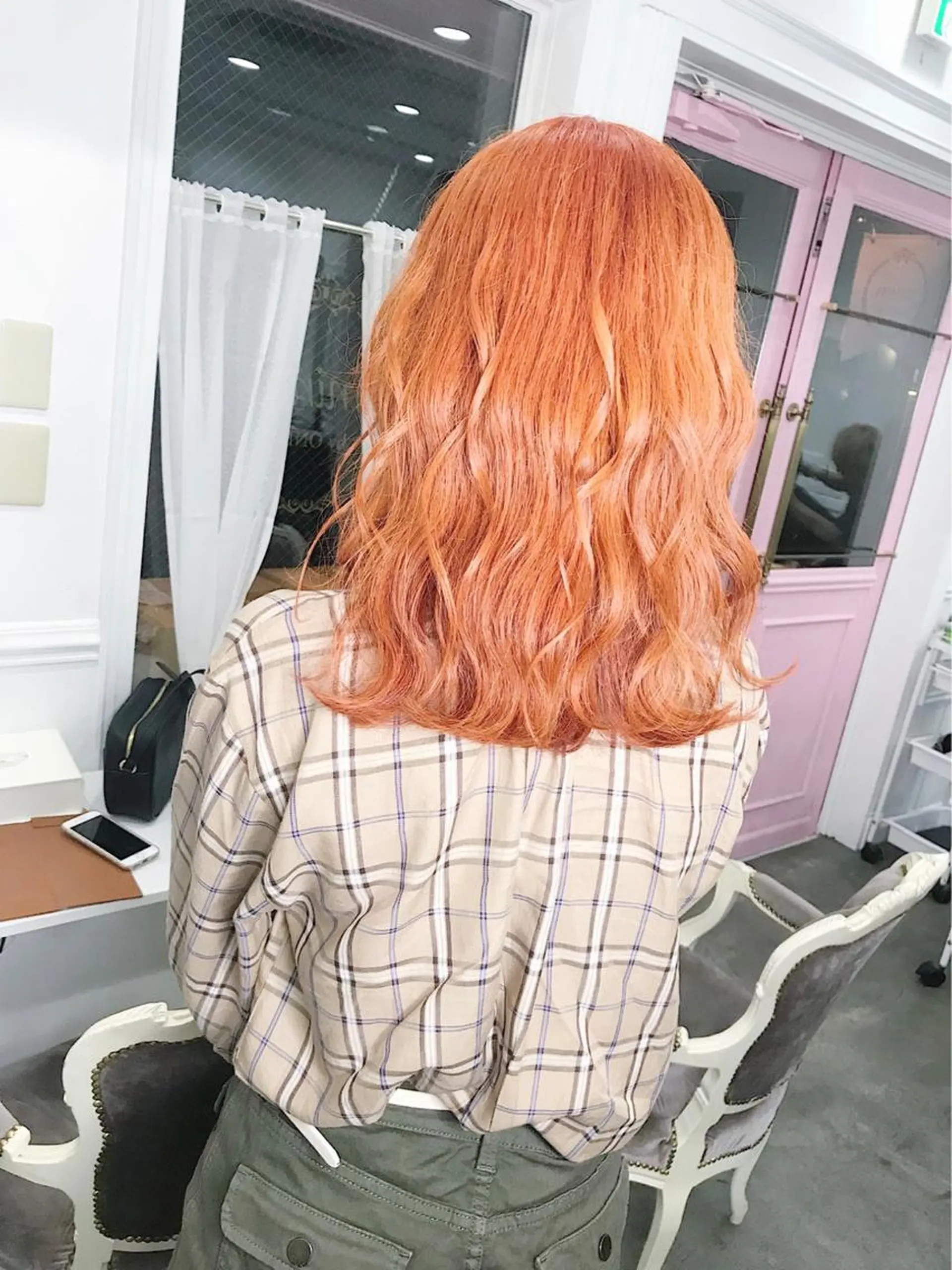セミロング カラー ヘアアレンジ メンズカット/波巻き TAKUMAのヘアスタイル