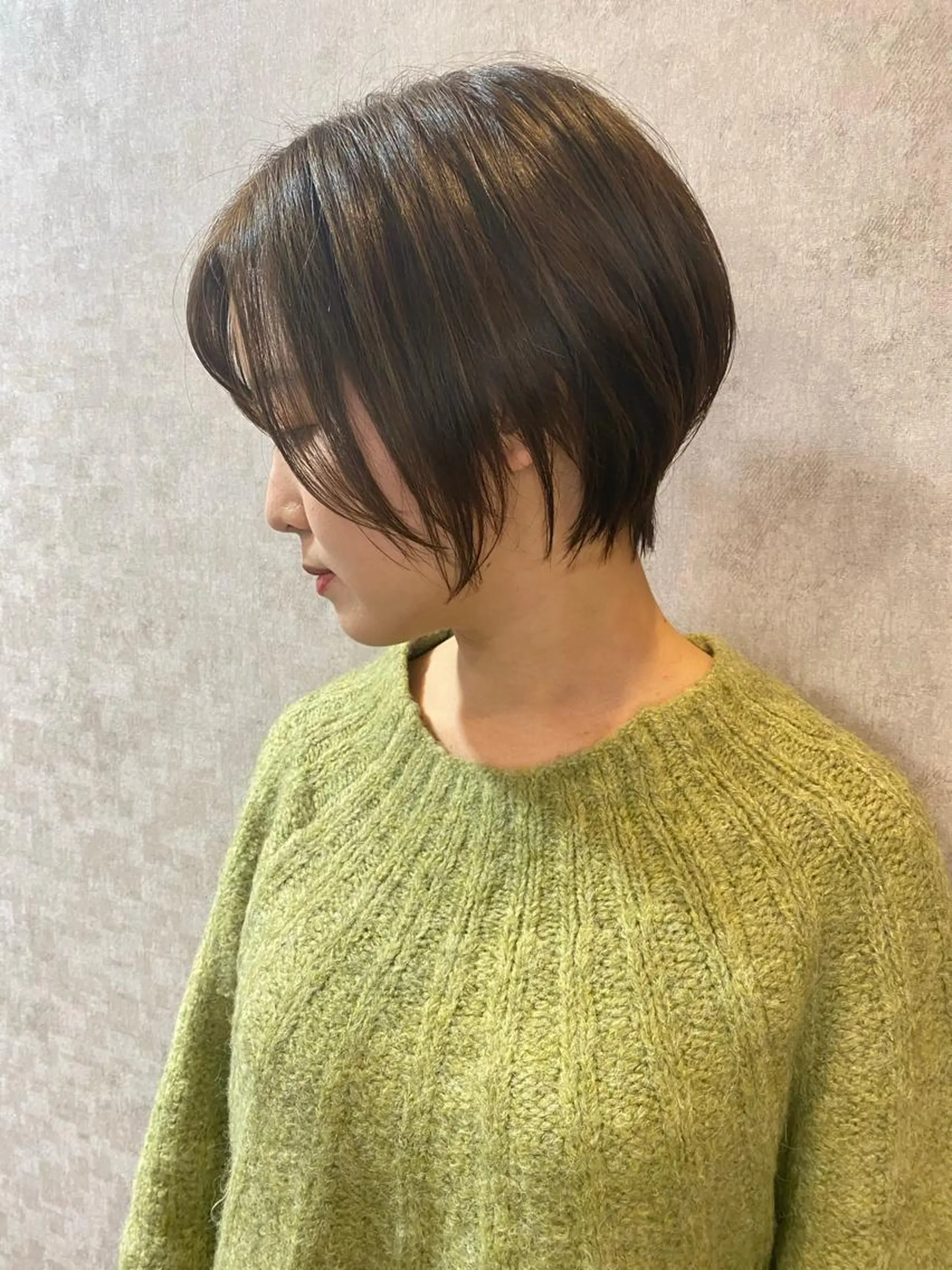 ショート カラー 丸みショート アッシュ アッシュグレー ショートヘア カット ヘアカラー トリートメント 山崎 雄太のヘアスタイル