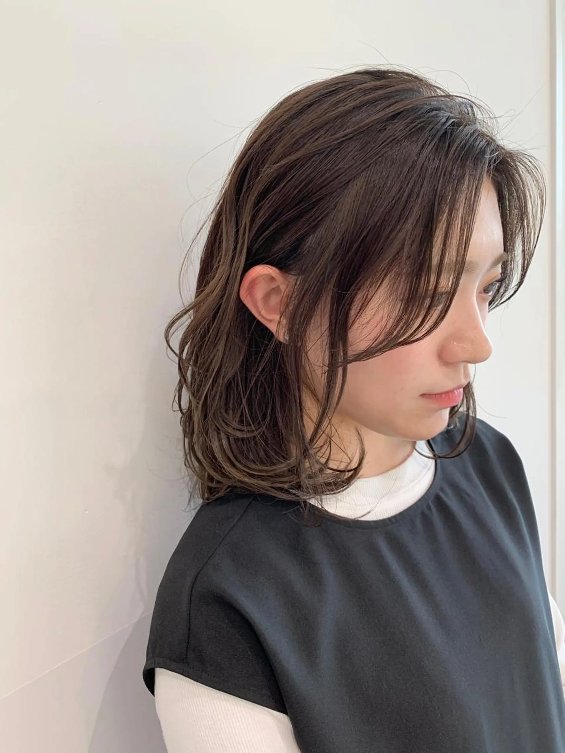 ミディアム カラー ヘアカラー トリートメント 🌟大切な前髪🌟 吉田こいちのヘアスタイル