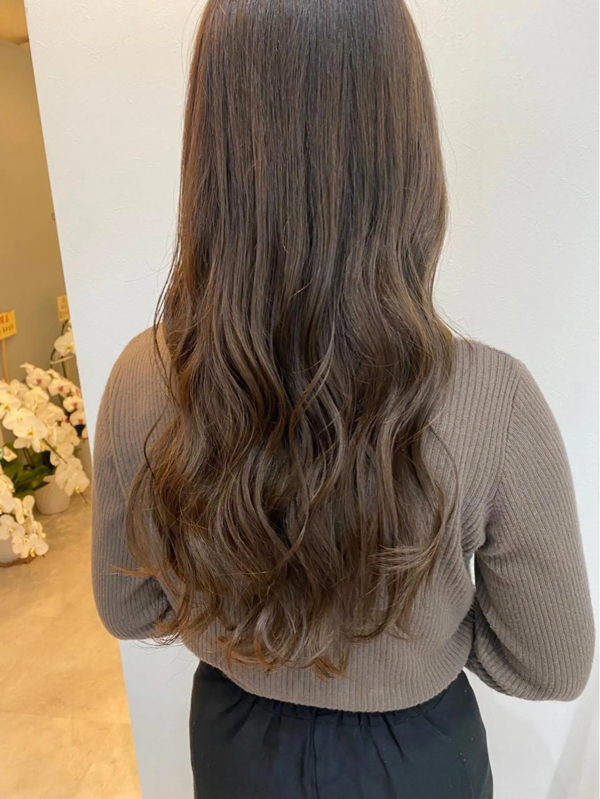 ロング カット ヘアカラー トリートメント ✨色持ちの良い艶 カラー✨蟹江真世のヘアスタイル