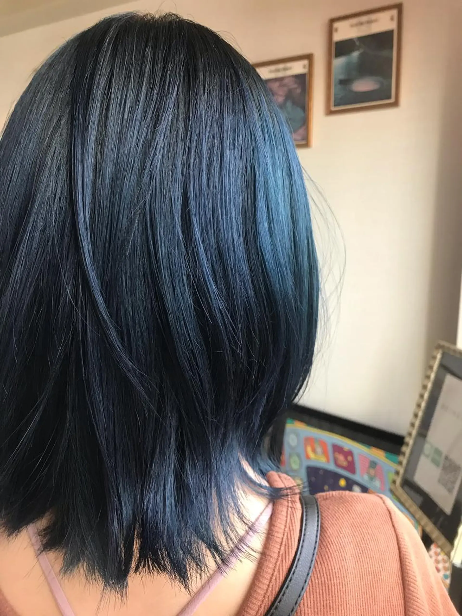 ミディアム カラー ブルーカラー カット ヘアカラー トリートメント FRAME所属・FRAME 名古屋市北区のヘアスタイル