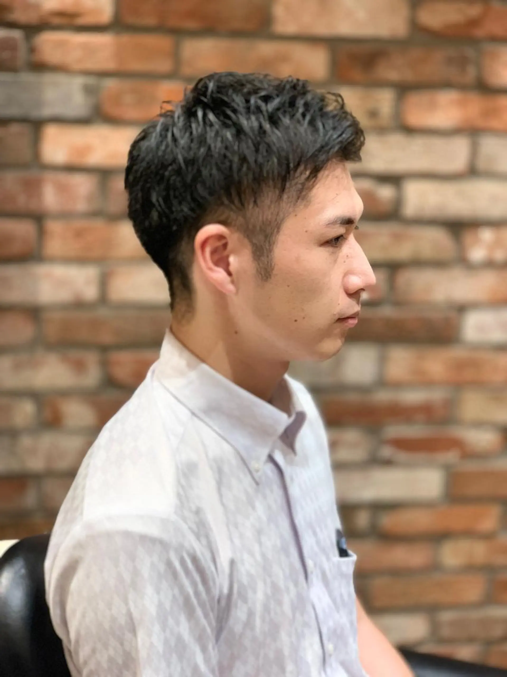 ショート メンズ HIROGINZAプレミアムバーバー赤坂店所属・田中 千恩のヘアスタイル
