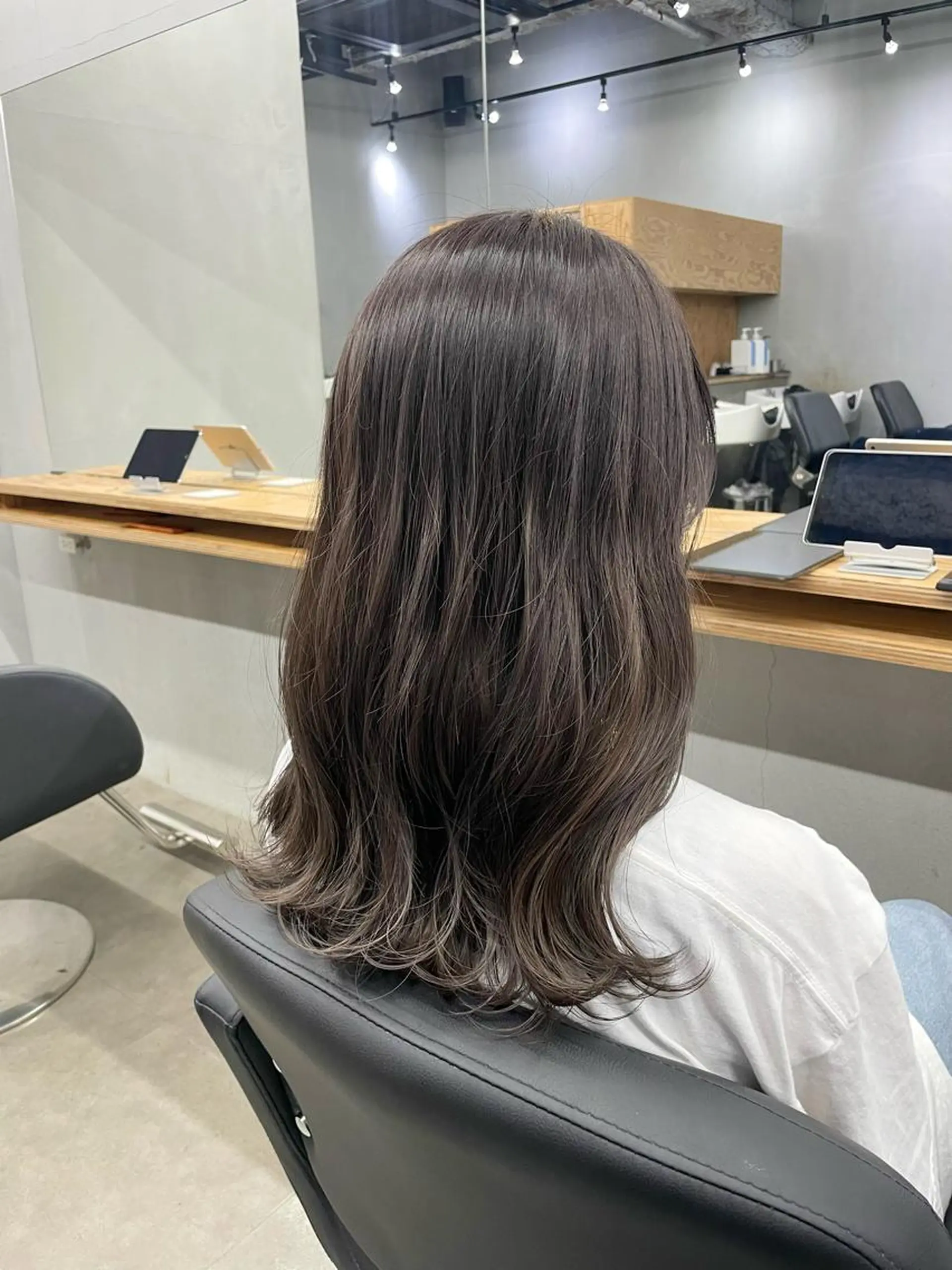 セミロング カット ヘアカラー トリートメント ひより ／Nのヘアスタイル