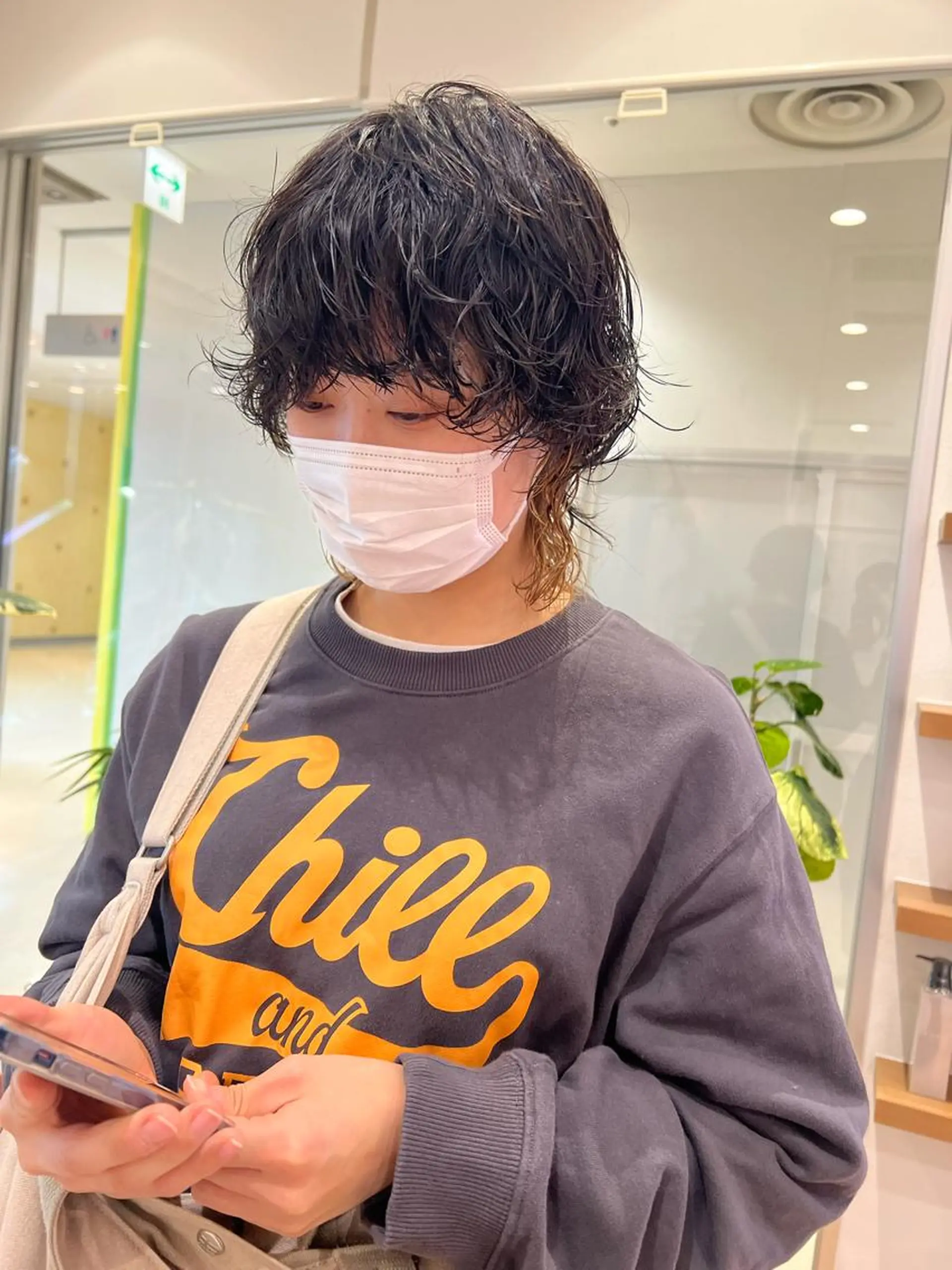 ショート カラー パーマ 韓国風デザイン 💐MIZUKI💐のヘアスタイル