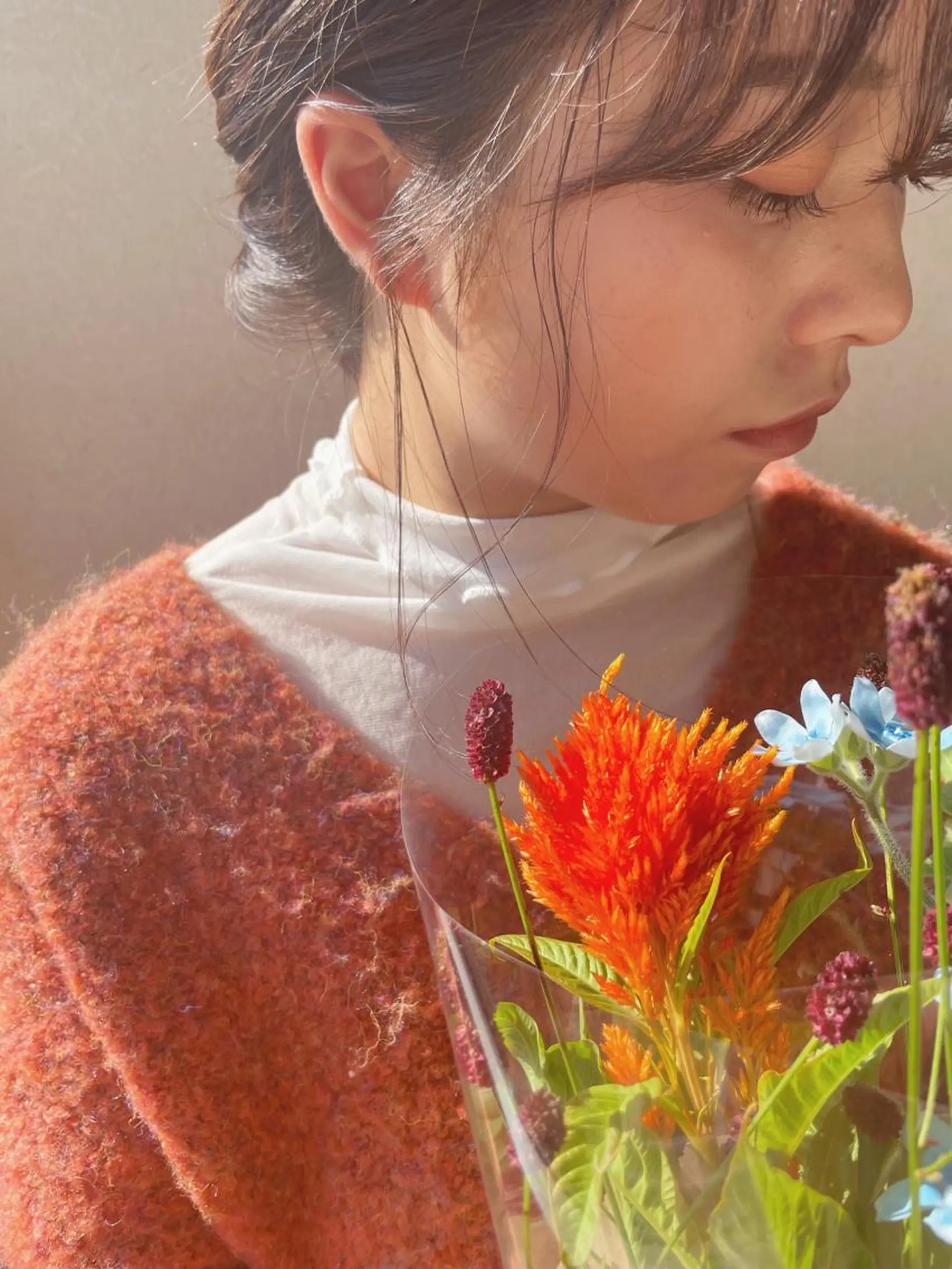 ミディアム カラー ヘアアレンジ Of　HAIR所属・外山 なつ美のヘアスタイル