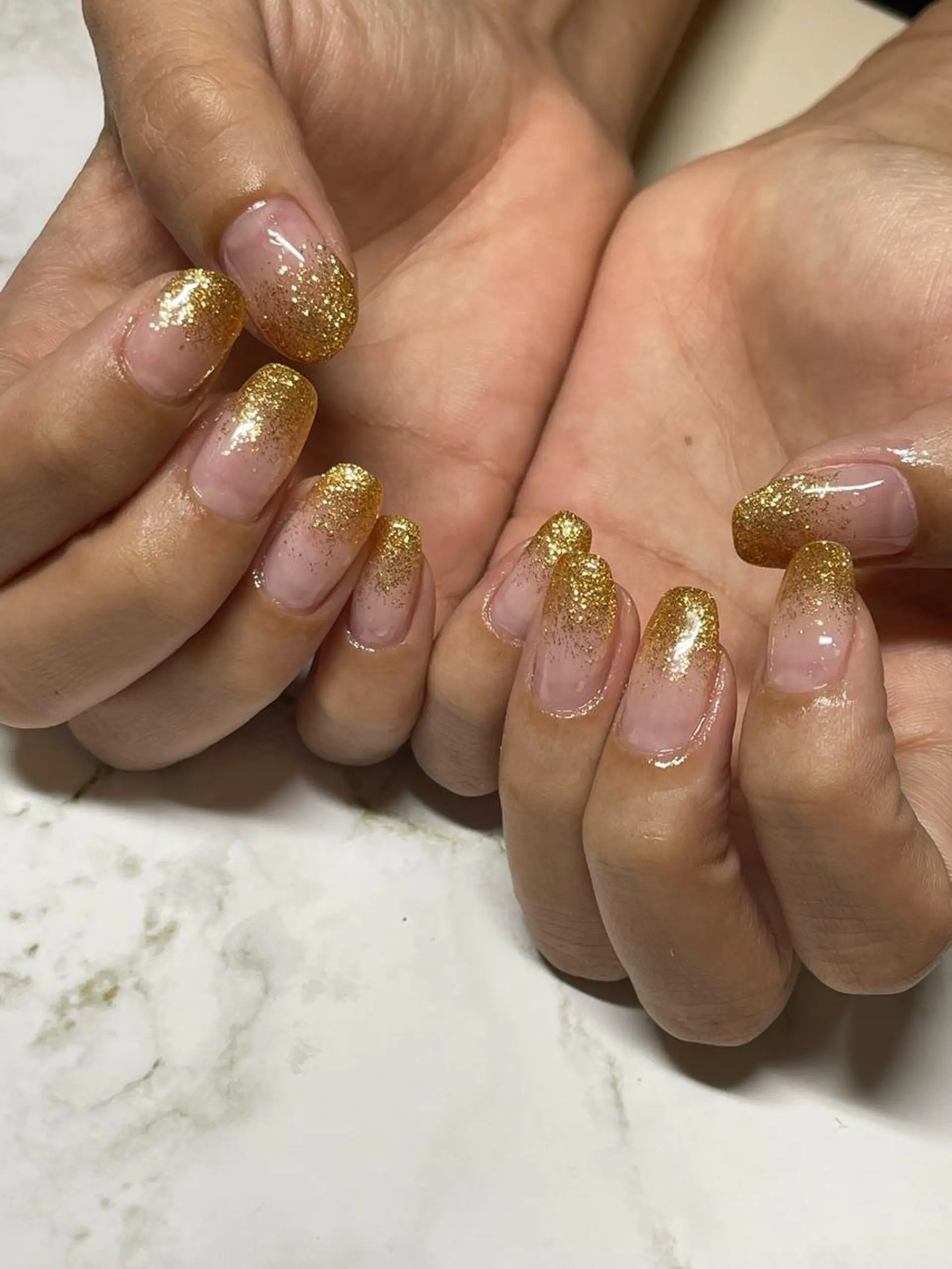 ネイル グラデーション ラメ(グリッター) ラメグラデーション ハンドネイル MCnail & beautyのネイルデザイン