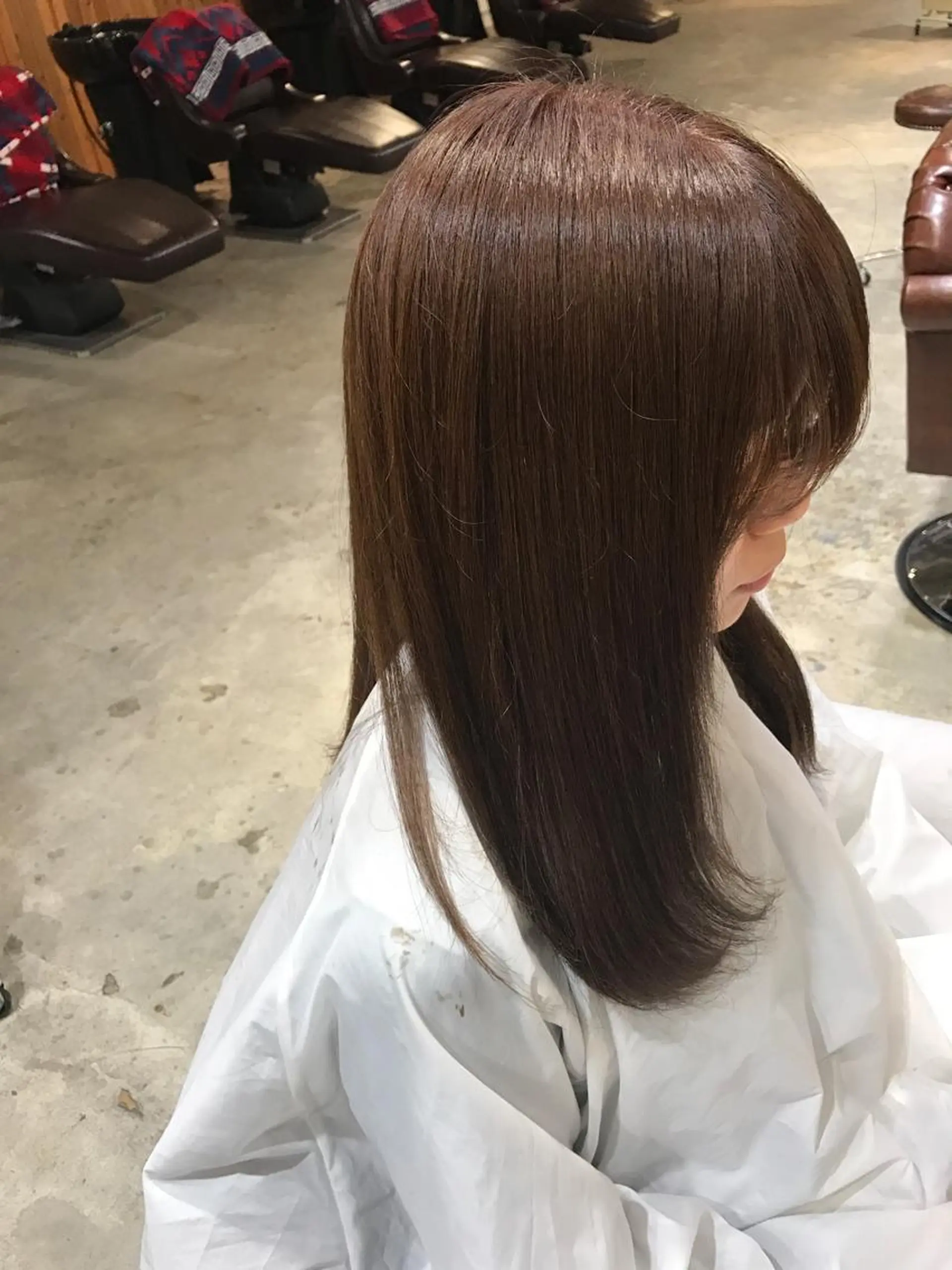 ミディアム カラー パーマ ヘアアレンジ メンズ キッズ アッシュ アッシュブラウン ブラウンカラー Forest. -髪質改善-のヘアスタイル