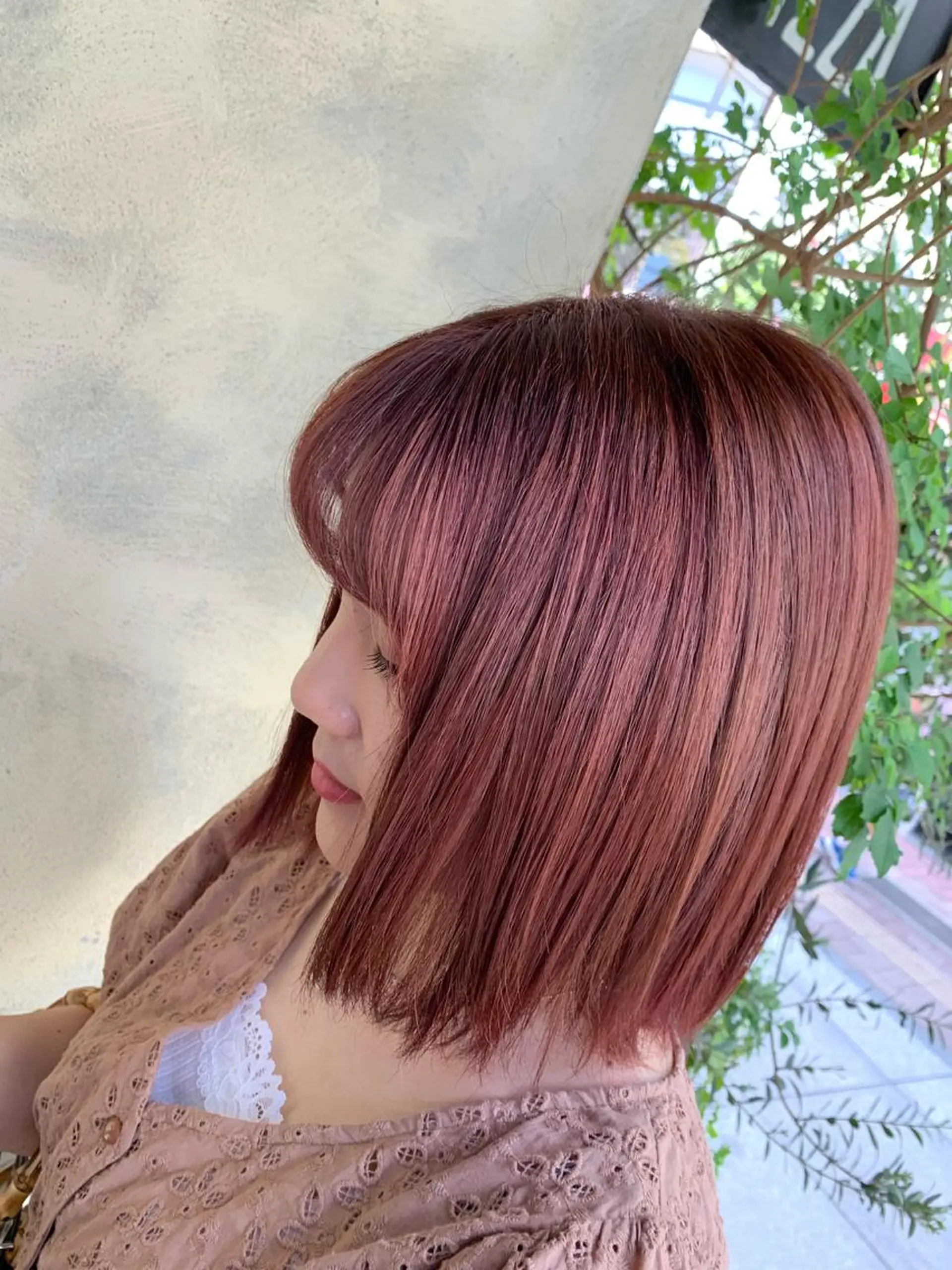 カラー ブリーチ カシス ピンクカラー ヘアカラー メンズ指名no'1 佐藤　亘のヘアスタイル