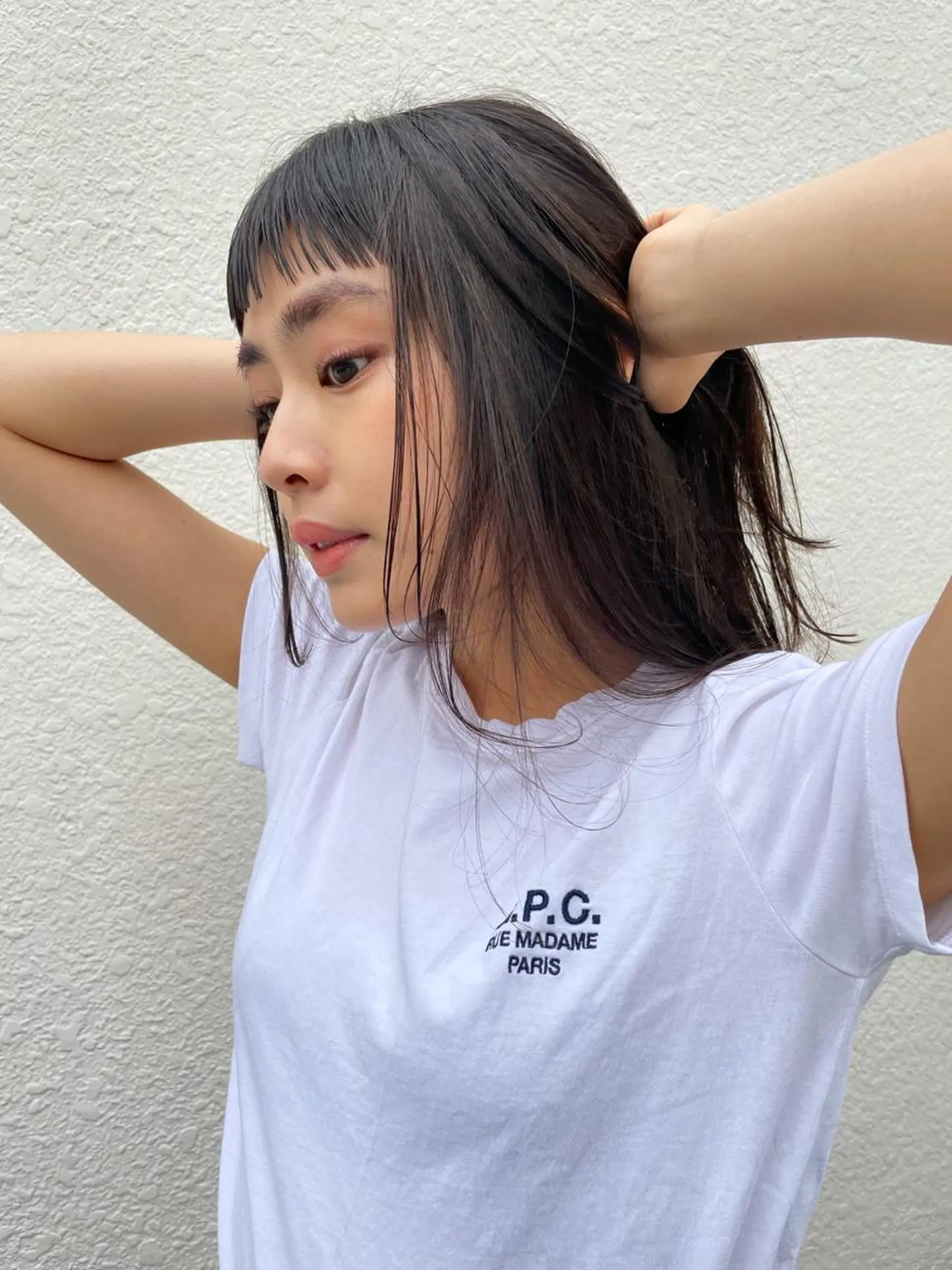 セミロング カット 縮毛矯正 トリートメント 透明感カラー🌿 CARICIA三浦のヘアスタイル