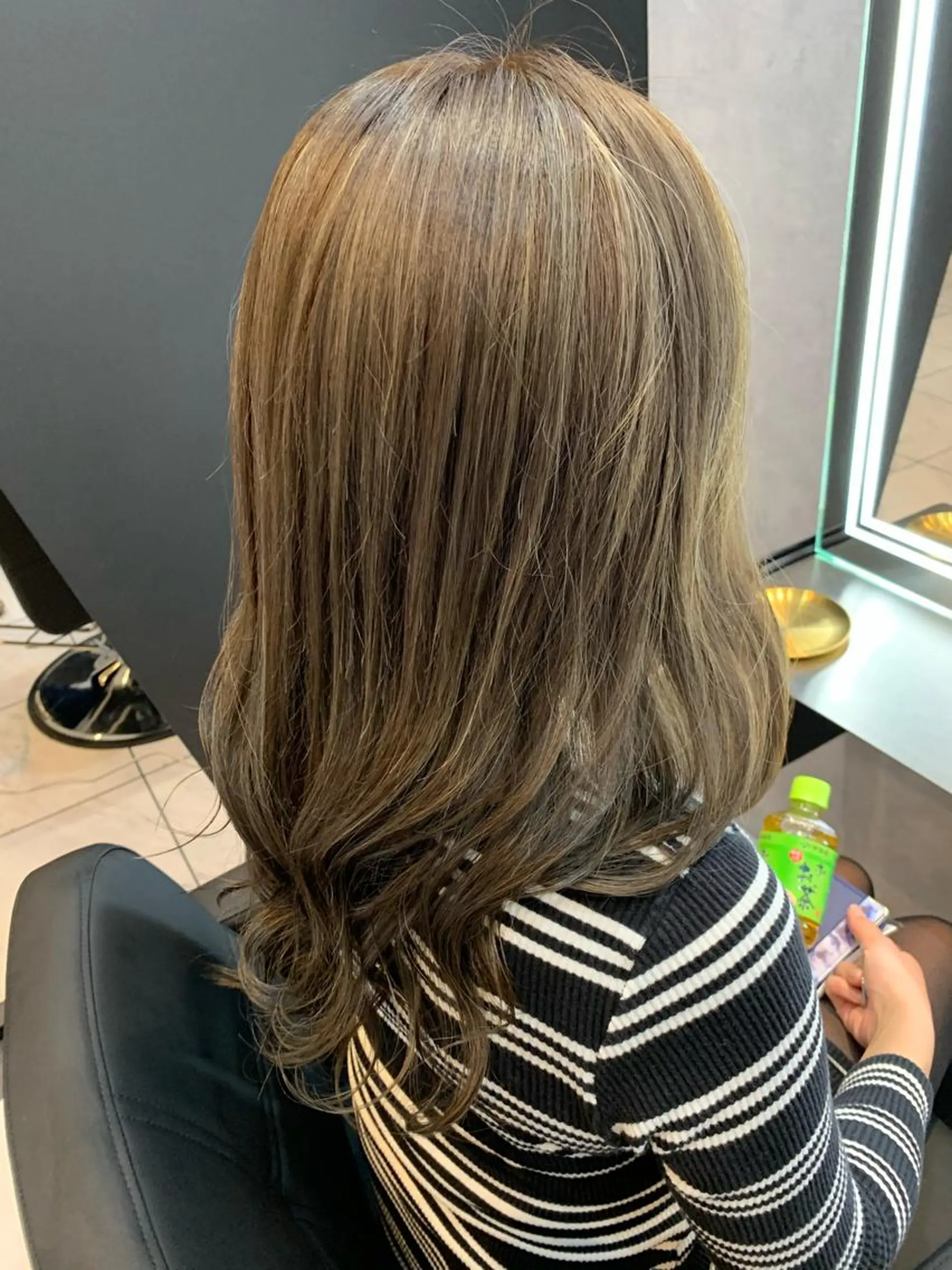 ロング カラー アッシュ グレージュ ハイライトカラー ハイライト ヘアカラー 透明感/ブリーチ縮毛 /髪質改善/星野純一のヘアスタイル