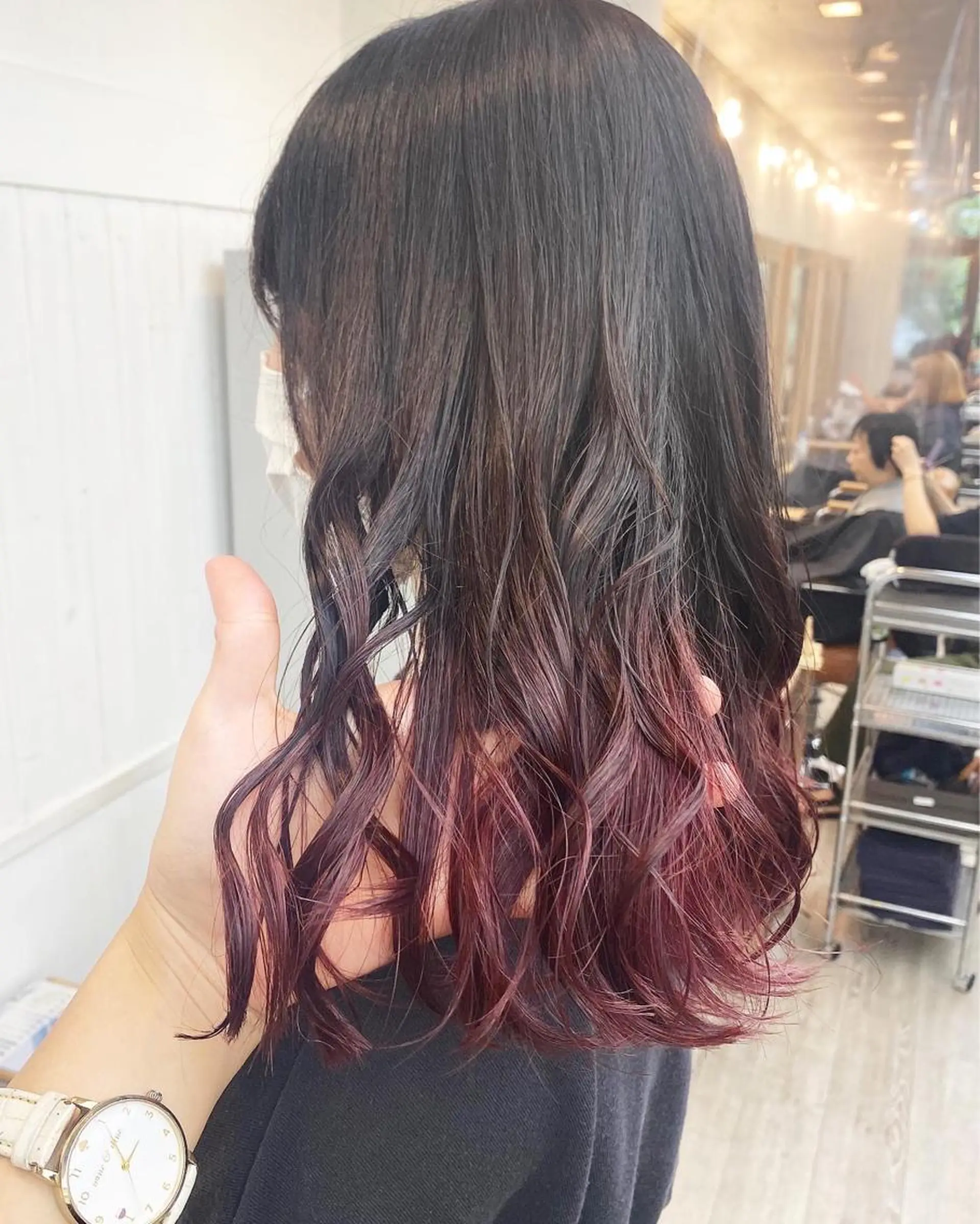 セミロング ヘアカラー トリートメント B3  SHARE SALON【ビースリーシェアサロン】所属・☀️透明感color KURO☀️のヘアスタイル