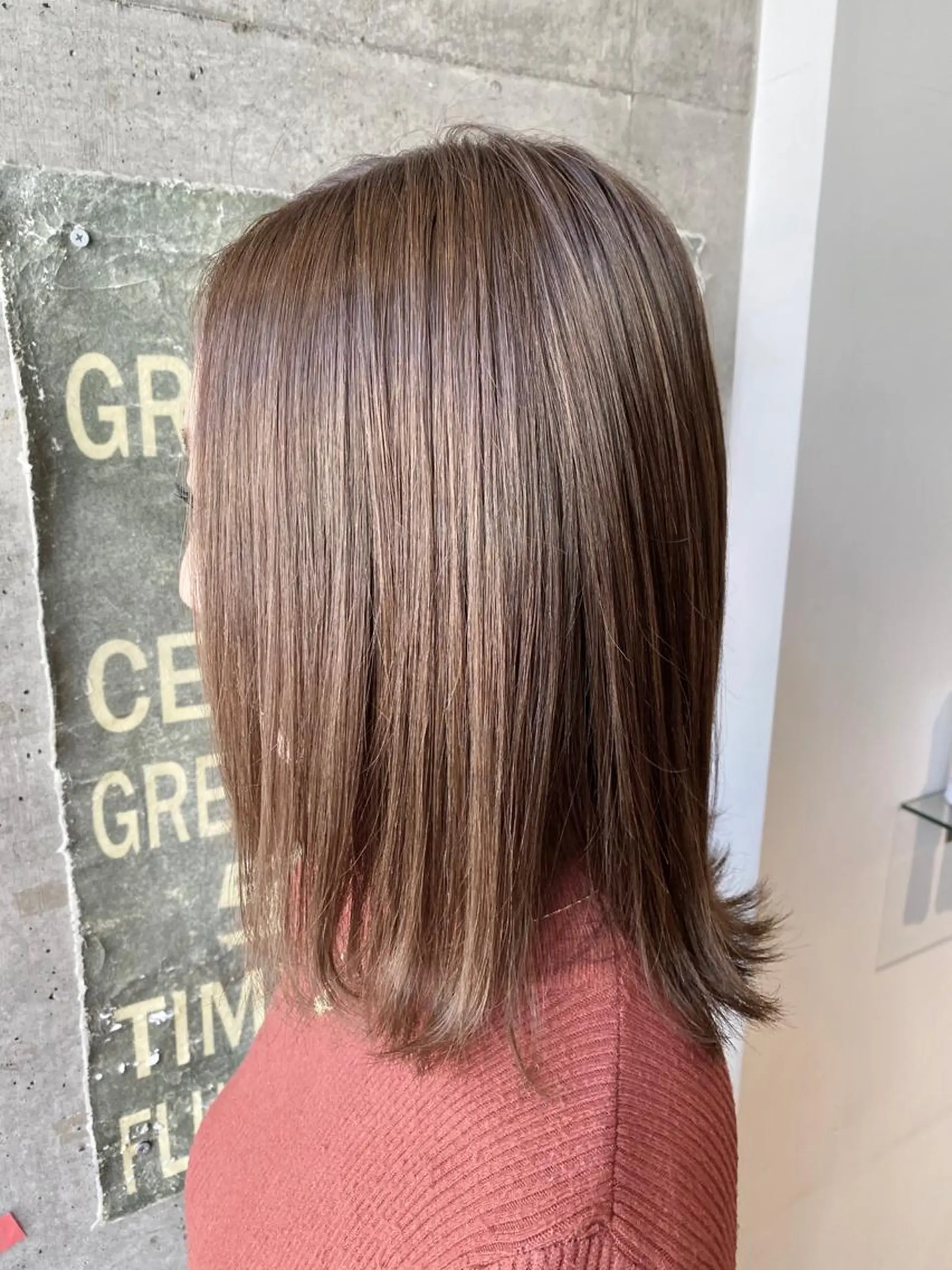 ミディアム カラー ヘアカラー トリートメント KEN KENのヘアスタイル