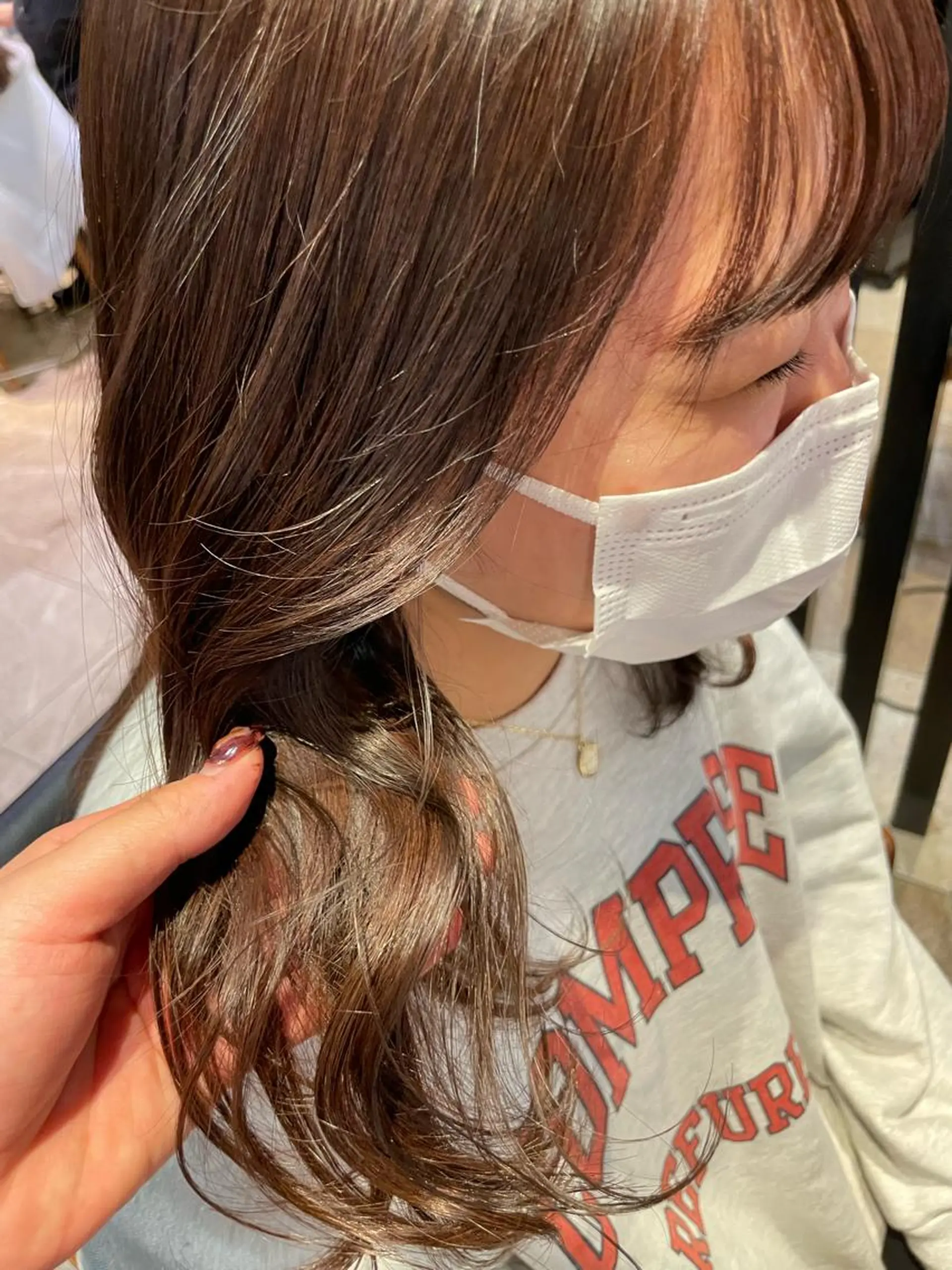 カラー ベージュカラー ブリーチ ブリーチなしカラー ヘアセット SPICE  AVEDA  salon&spa所属・武井 唯のヘアスタイル
