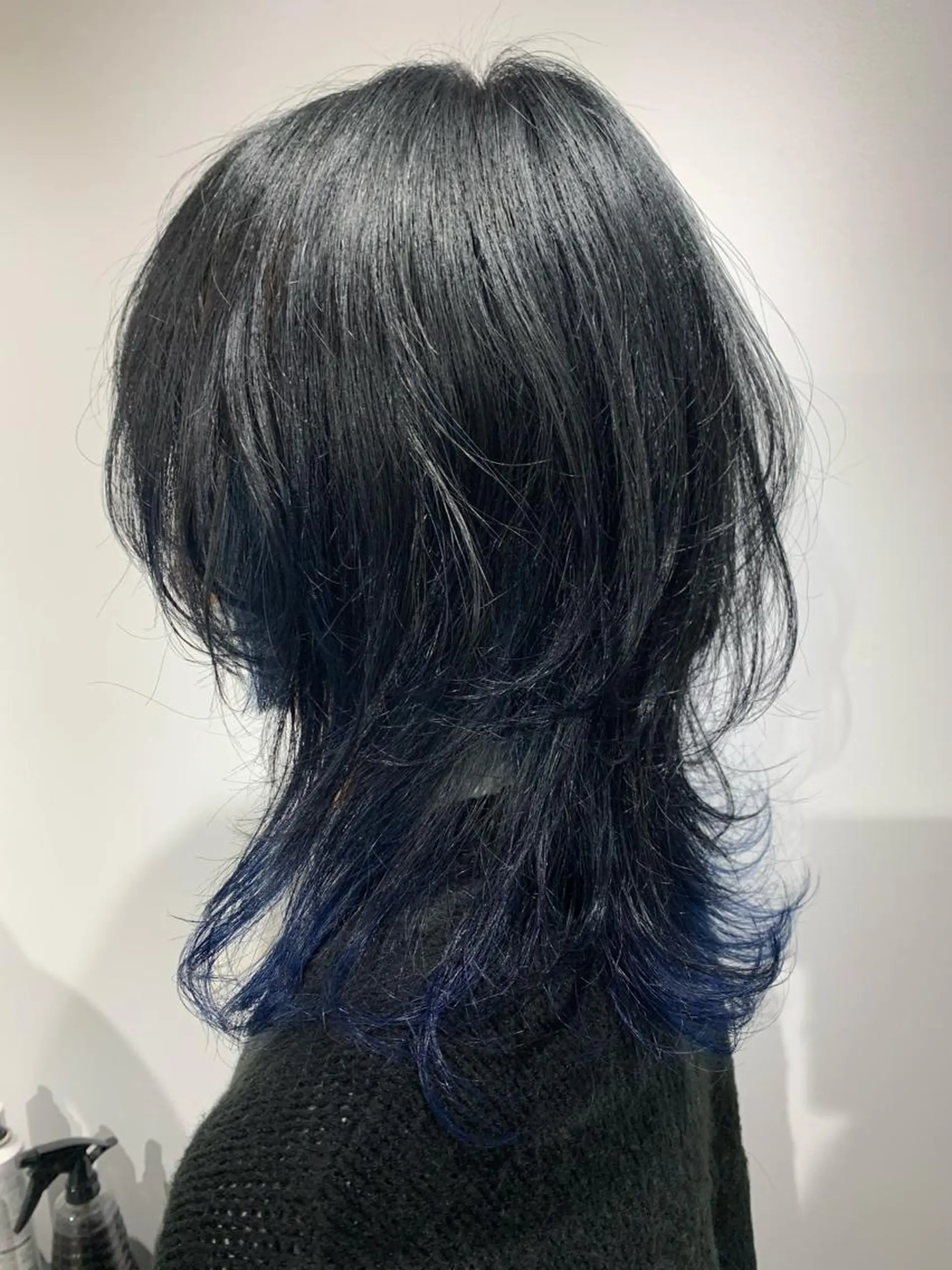 セミロング カラー ウルフカット カット ヘアカラー ロングウルフ🤍渋谷 🤍Mizukiのヘアスタイル