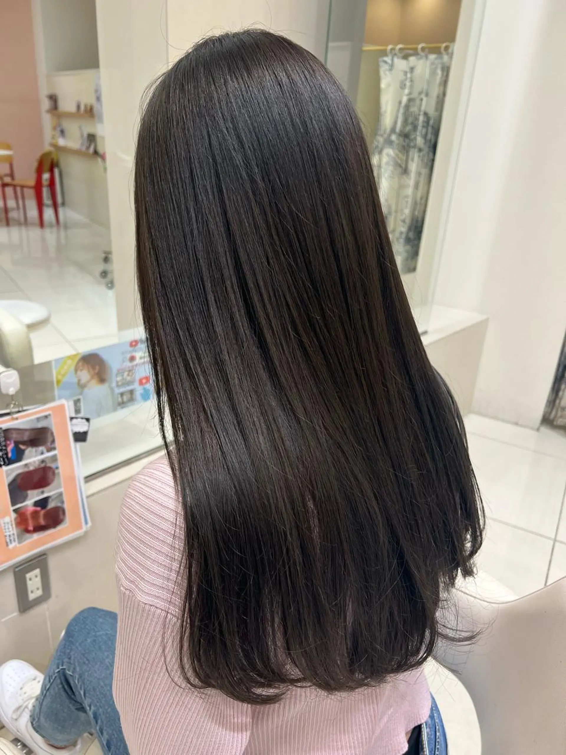 ロング 髪質改善 トリートメント カット ヘアカラー トリートメント AVANCE 深井店所属・👑顔周り韓国風 レイヤーSHUTOのヘアスタイル