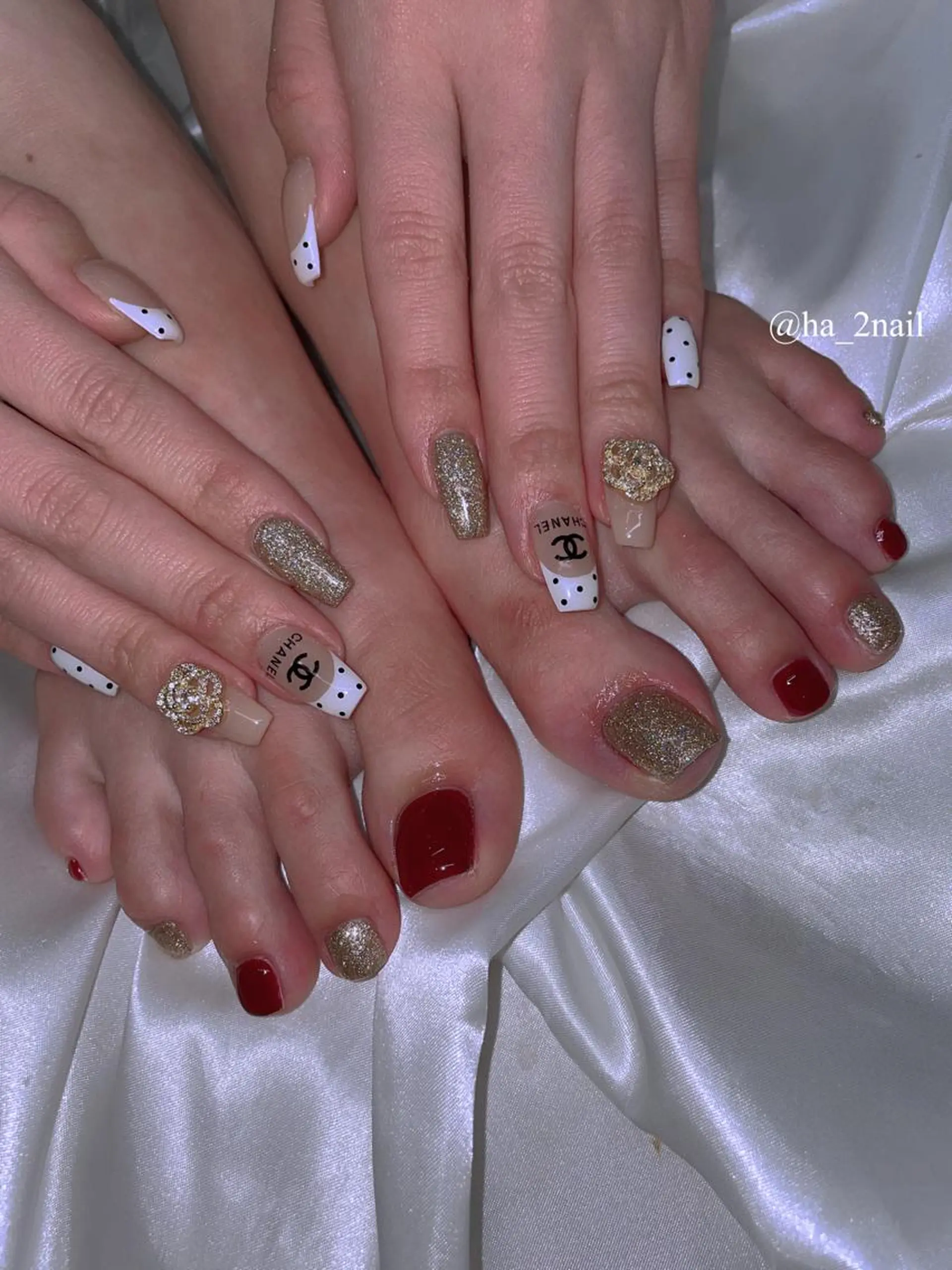 ネイル フットネイル NAIL and EYELASH ALPHA.所属・ALPHA. 姫繇のネイルデザイン