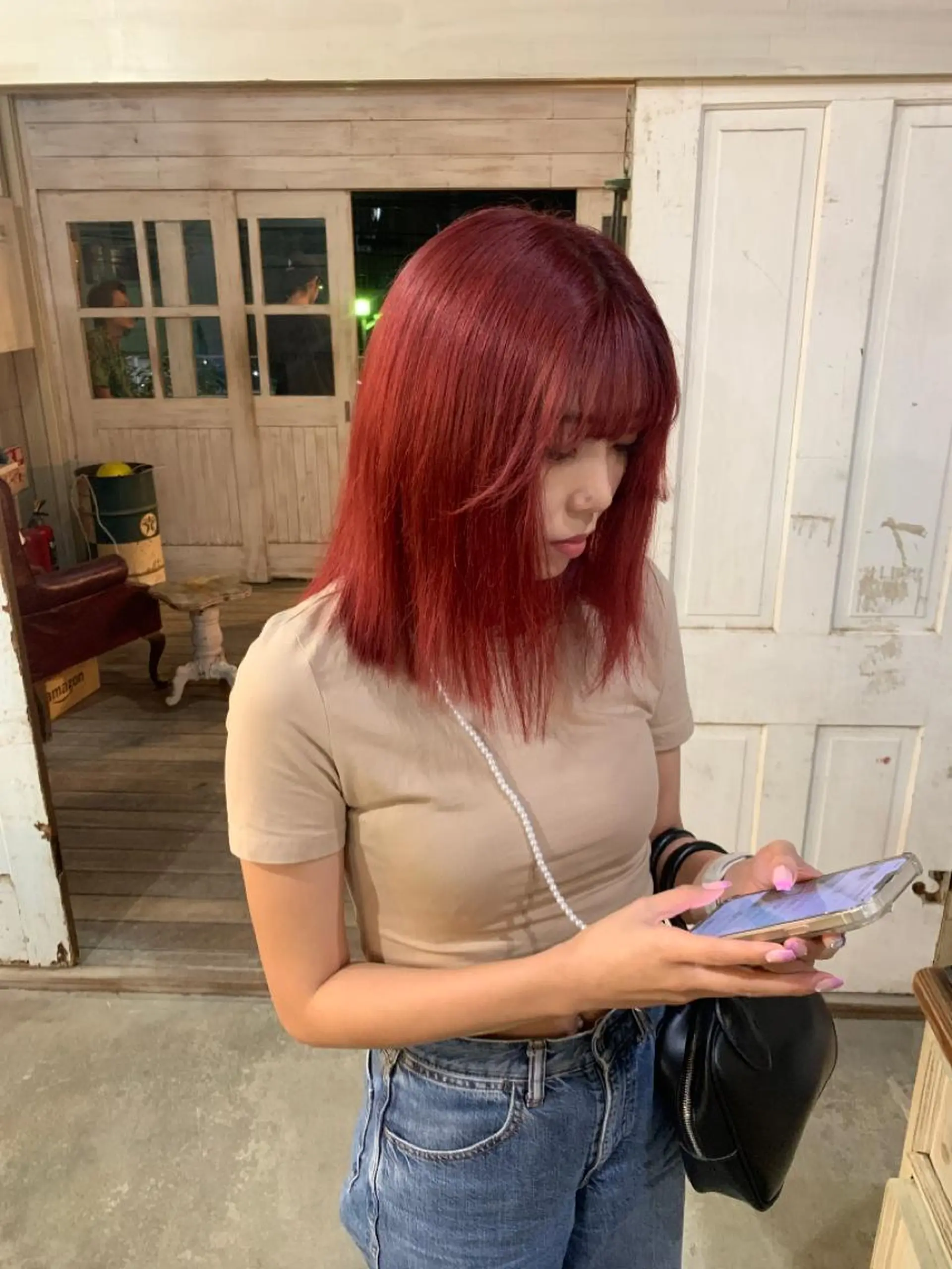 ショート カラー パーマ ヘアアレンジ メンズ キッズ ショートボブ メンズバレイヤージュ メンズブリーチ メンズハイライト メンズハイトーン ヘアカラー 🌈難波🌈ベージュ カラー【ヒロム】のヘアスタイル